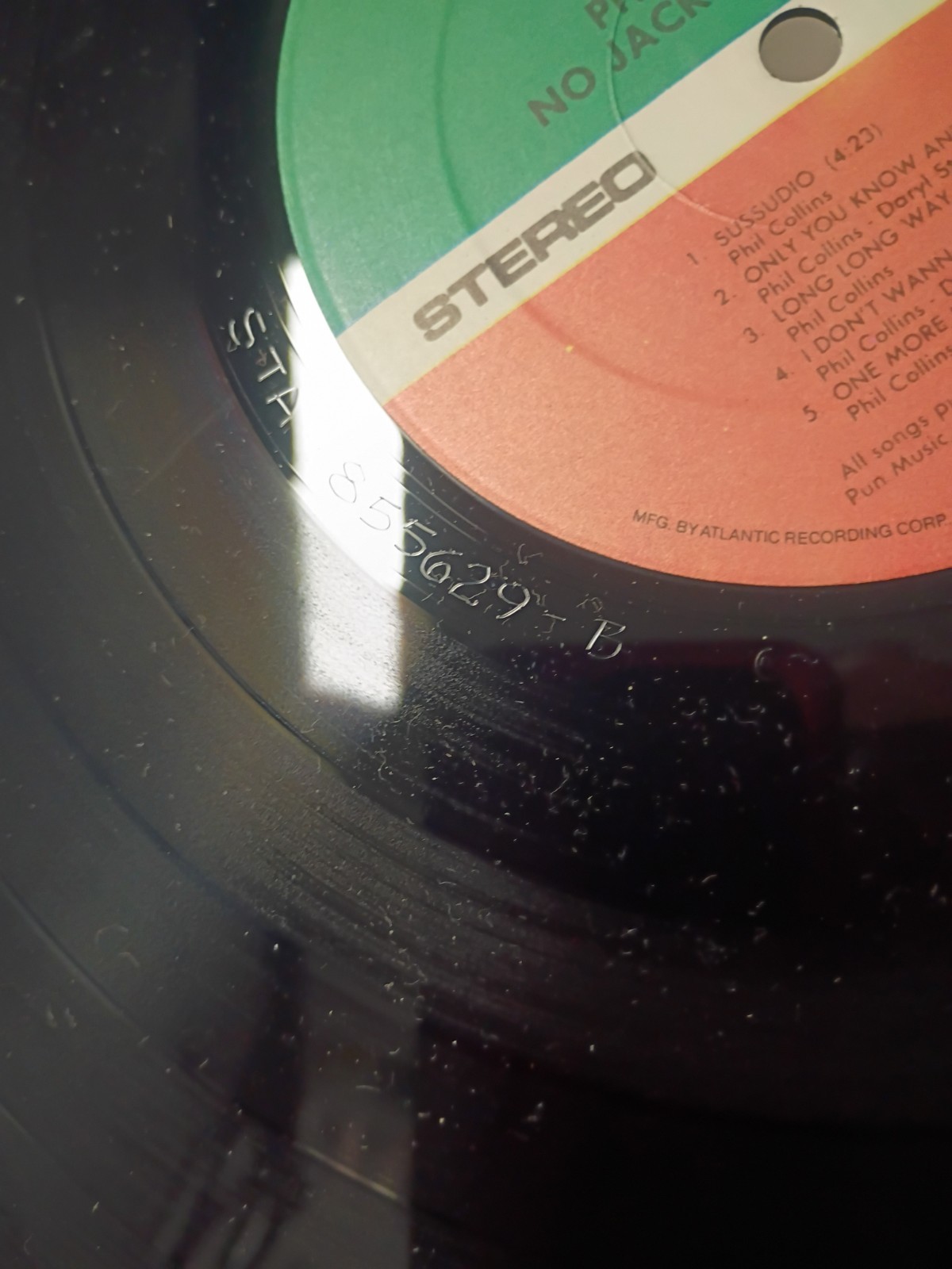 Phil Collins No Jacket Required 1985 Vinyl Record Album Shrink Hype Stickers