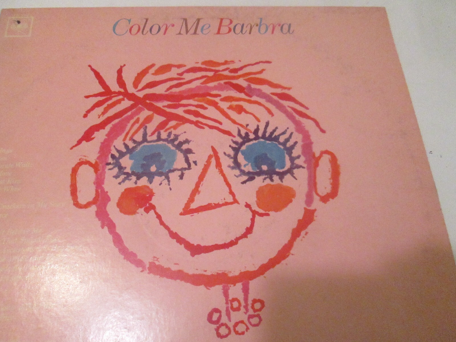 Vintage Vinyl Color Me Barbra “MONO” Vinyl Album Looks Unplayed, Spot Back Cover