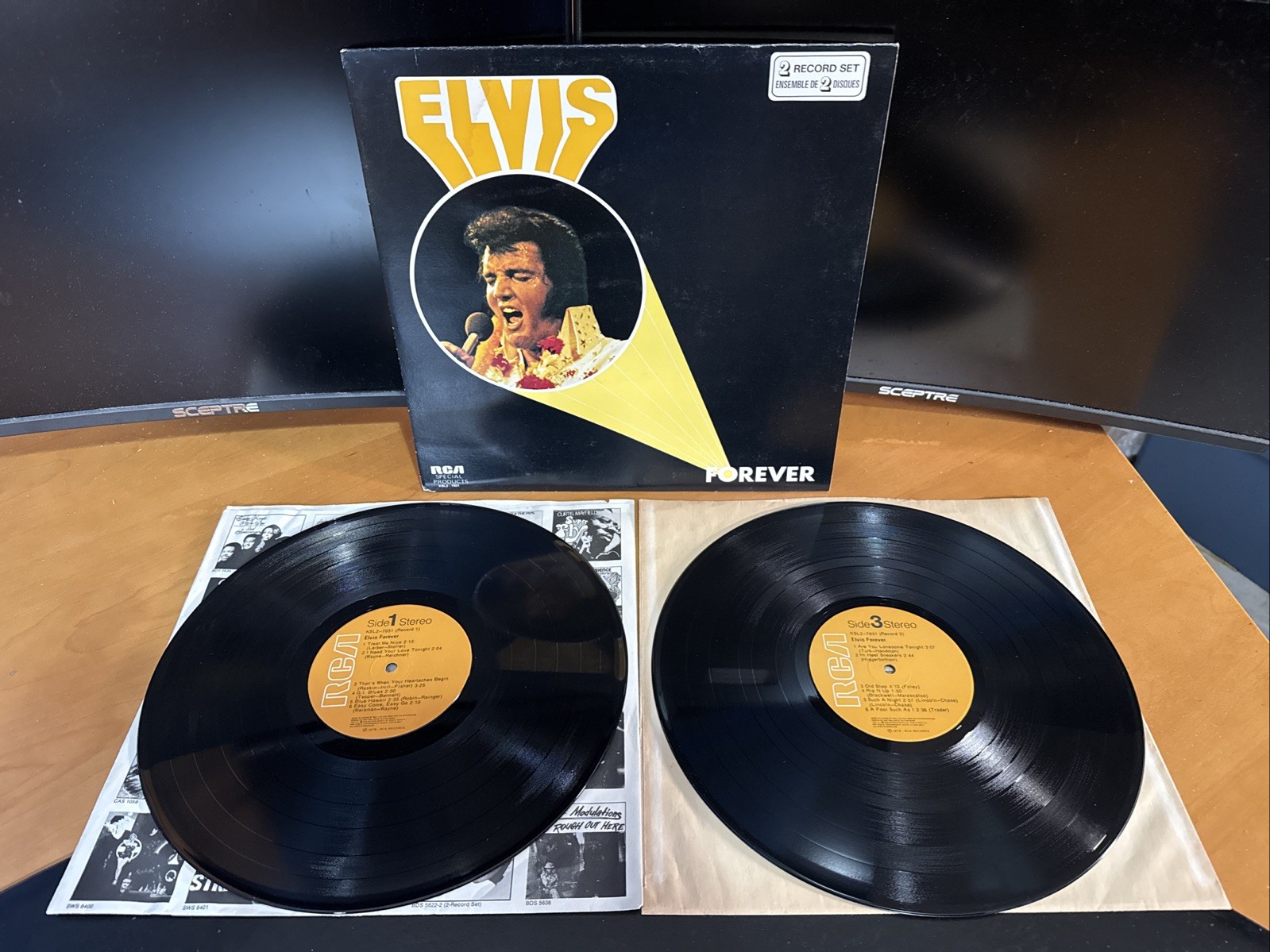 Vintage Elvis Presley Vinyl Record Elvis Forever 2 LP Set 1974 RCA KSL2-7031 B6