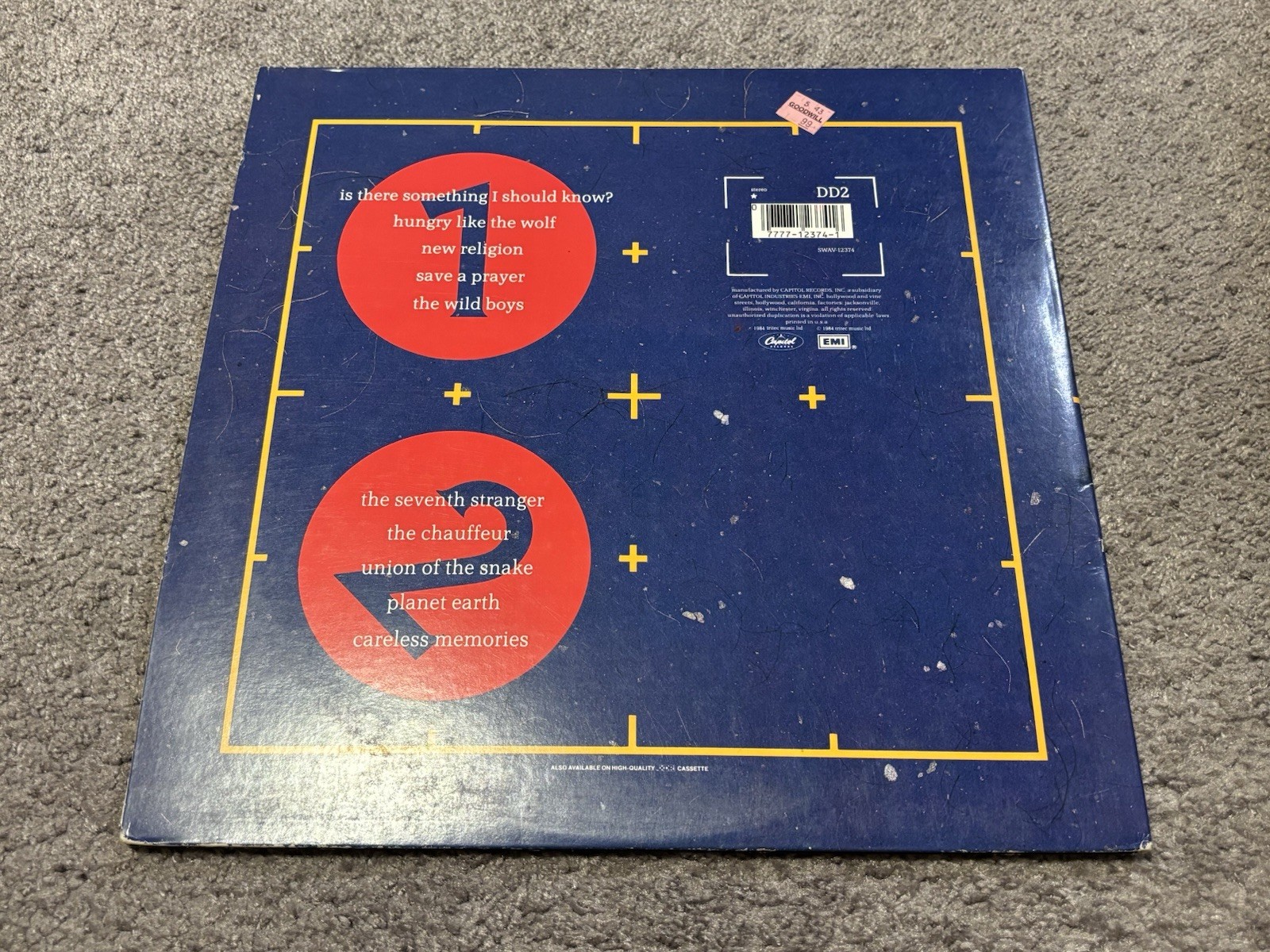 Duran Duran Arena 1984 Capitol Records New Wave Pop Rock 12” Vinyl w/Booklet