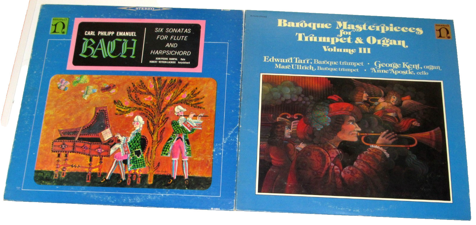 Nonesuch Classical Vinyl LP Record Lot/Carl Philipp Emanuel Bach/Edward Tarr/EX