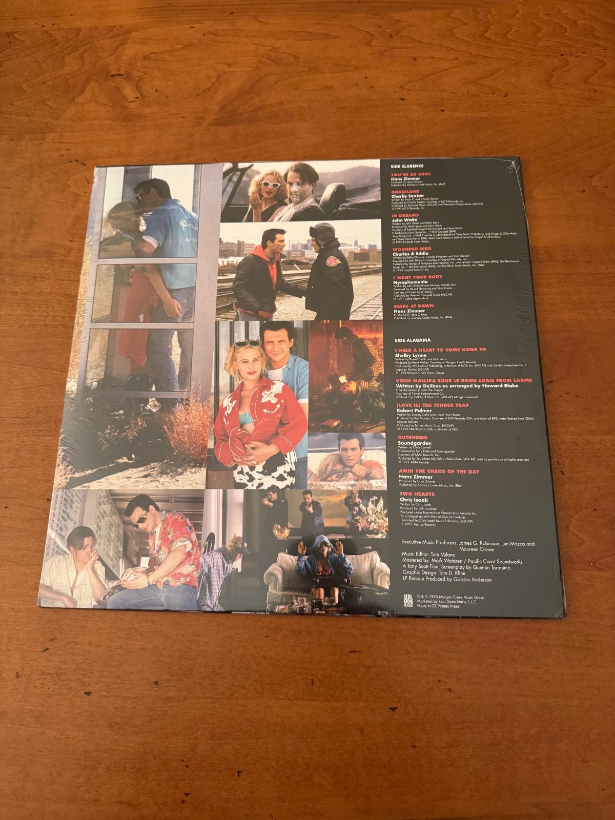 TRUE ROMANCE – OST – LP – CLEAR WITH WHITE SPLATTER VINYL – LE OF 1700 – NEW!
