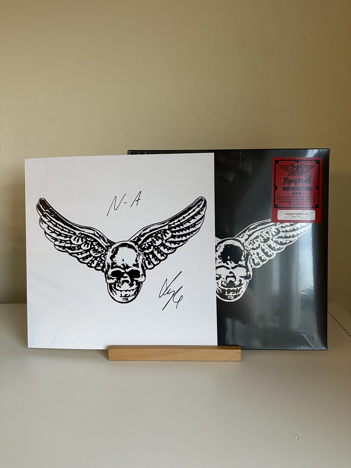 Aerosmith Yungblud – One More Time 12” Clear Vinyl Sealed Signed 12” Art Card