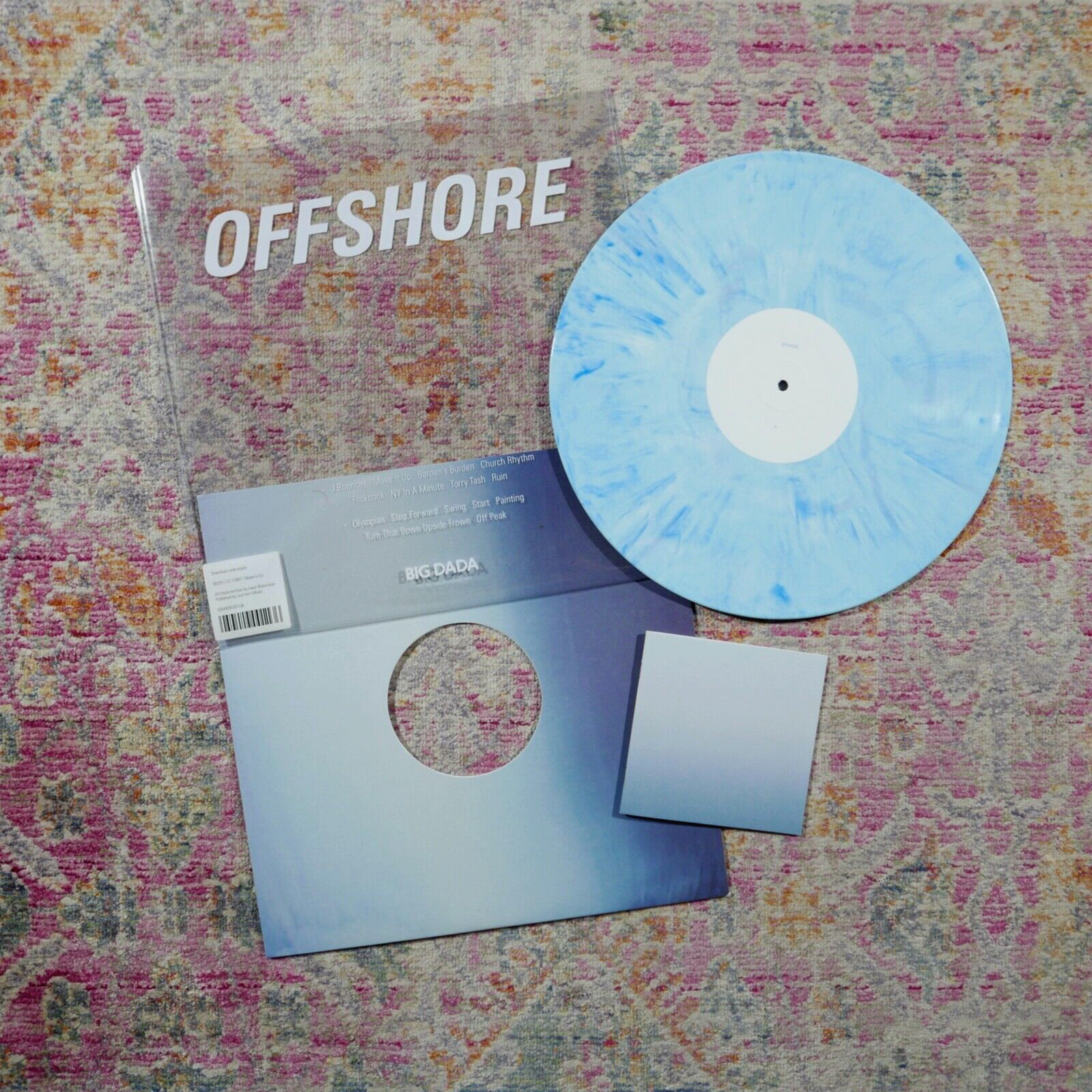 Offshore LP Blue Marble Vinyl Big Dada Ninja Tune BD251 2015 Grime Dubstep Tempa
