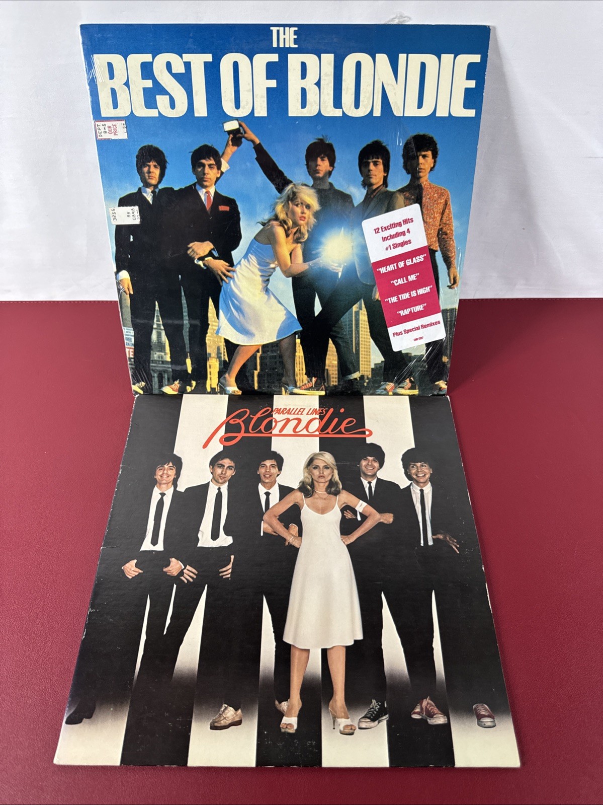 2 LP lot, BLONDIE – The Best Of + Parallel Lines Vinyl 33 Record 70s 80s