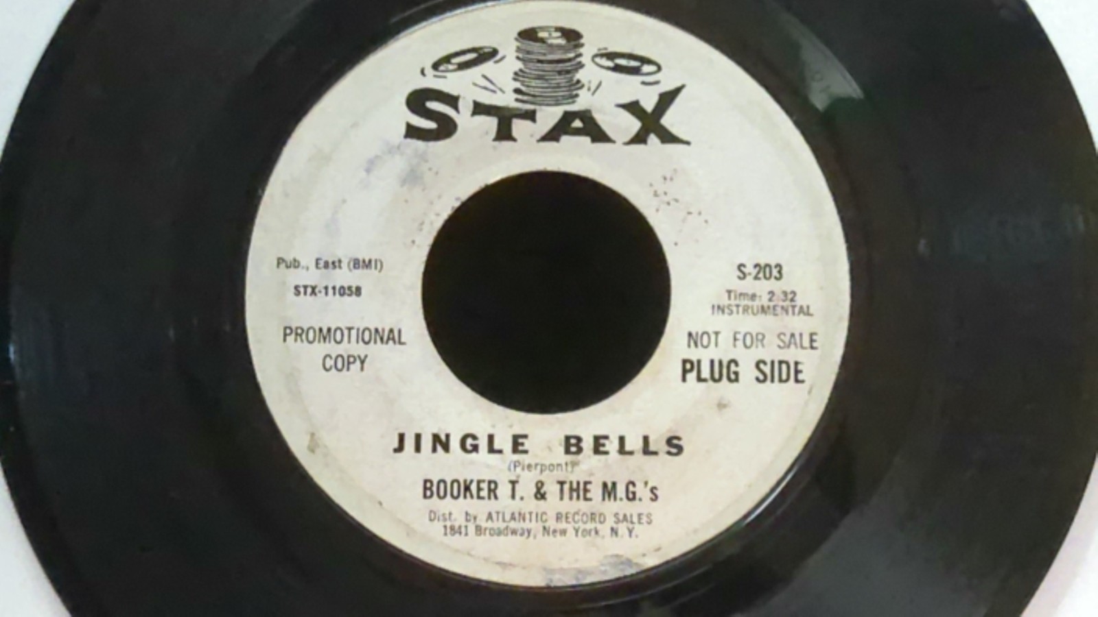 Booker T. & The M.G.’s – Jingle Bells / Winter Wonderland 7″ 45 Stax Promo VG+