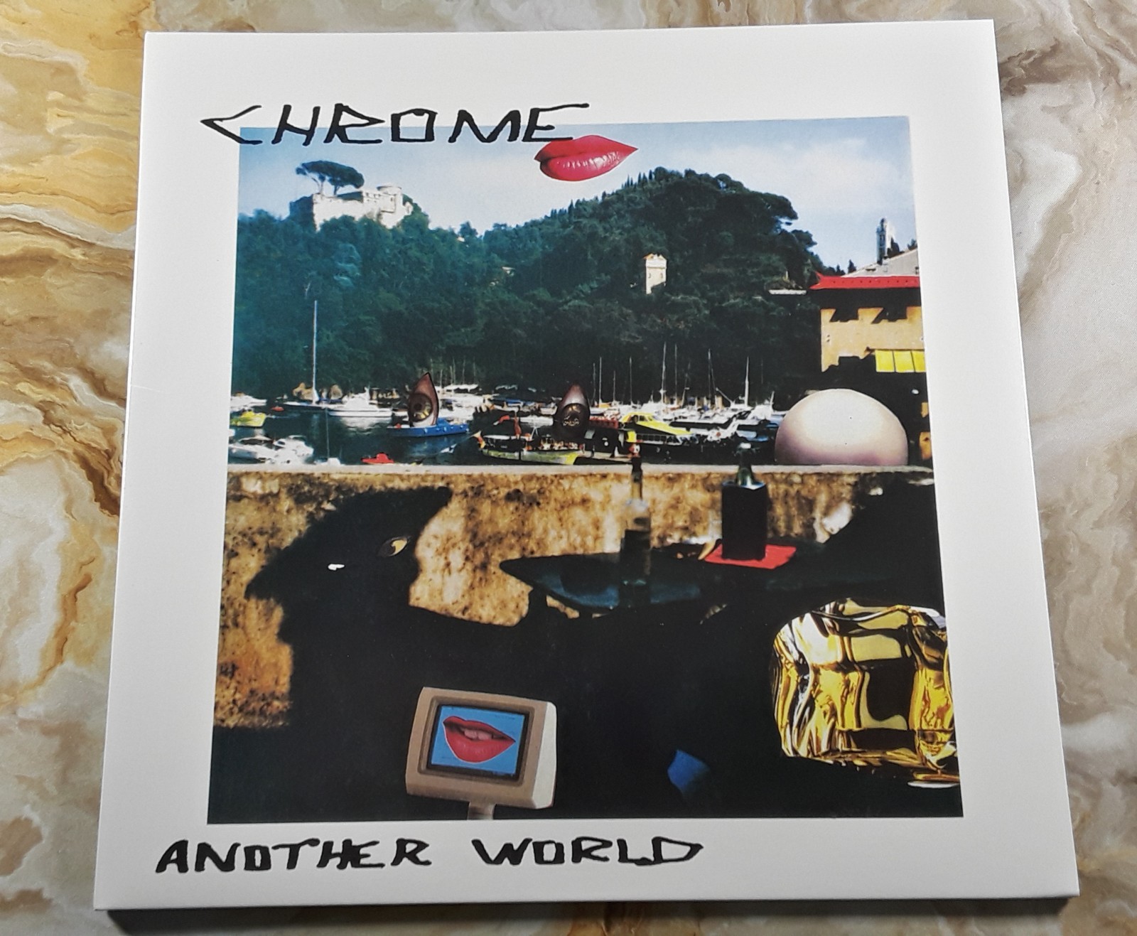 CHROME ANOTHER WORLD BLUE/BLACK SPLATTER VINYL GATEFOLD 2022 EX/NM-