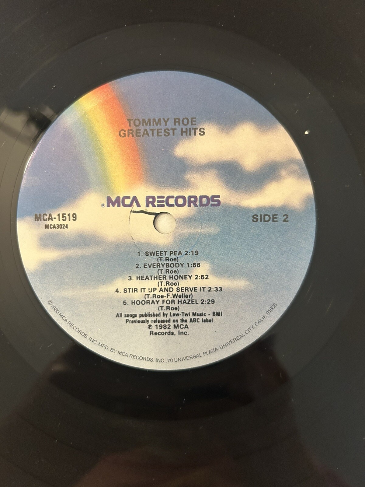 TOMMY ROE GREATEST HITS Vinyl LP Album 1982 MCA Records Original Shrink EX