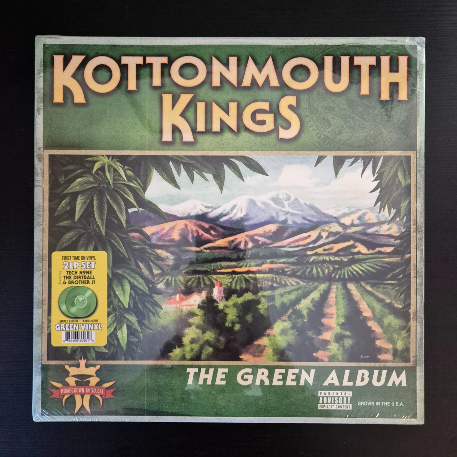 KOTTONMOUTH KINGS – THE GREEN ALBUM Limited Edition GREEN Vinyl 2x LP Hip Hop