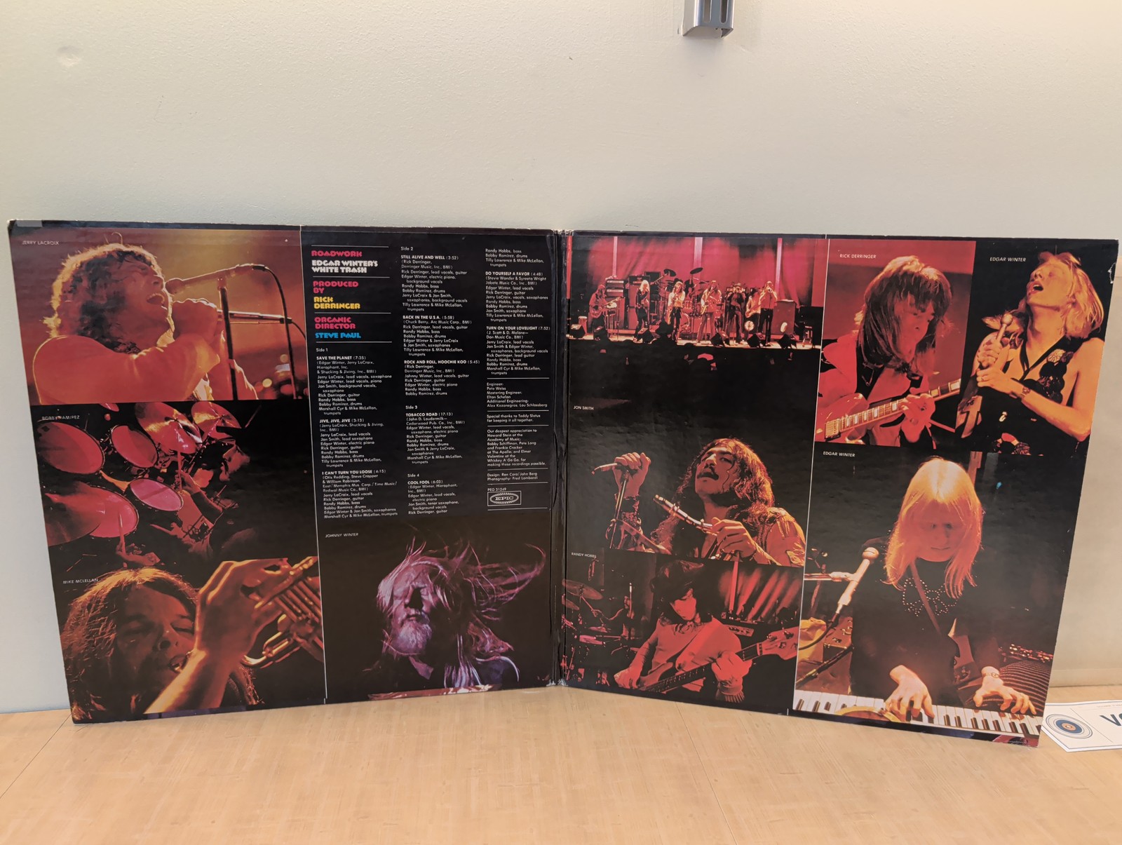 Edgar Winter’s White Trash | Roadwork | Vinyl 2xLP 1981 Epic PEG 31249 | VG+/VG+