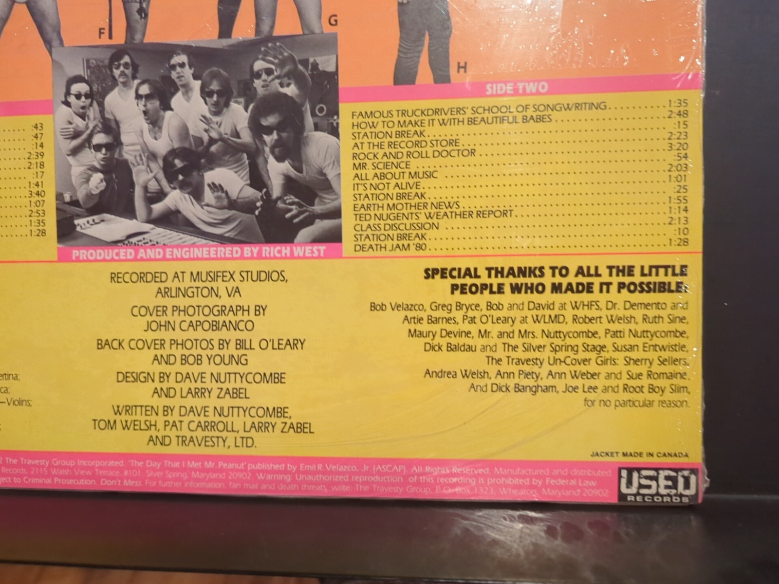 Travesty, Ltd. – Teen Comedy Party Rock Comedy Parody Sealed LP Record