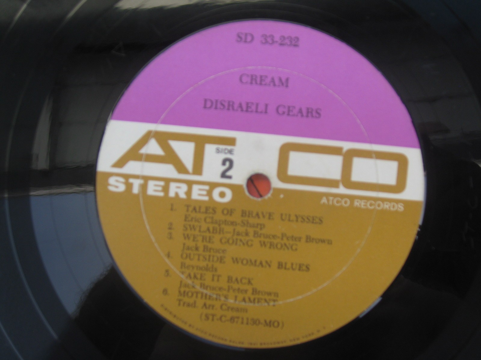 Cream Disraeli Gears SD 33-232 Orig LP