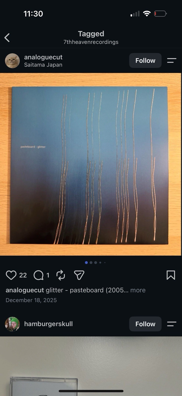 RARE Pasteboard / Glitter VINYL RECORD (2025 PINK VERSION, 100 MADE)