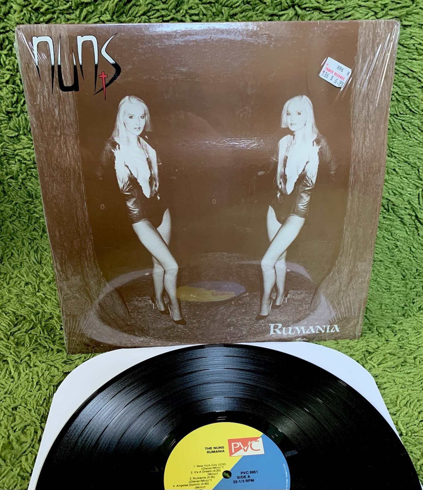 THE NUNS RUMANIA PVC 1986 USA 1st press SHRINK RARE new wave goth punk