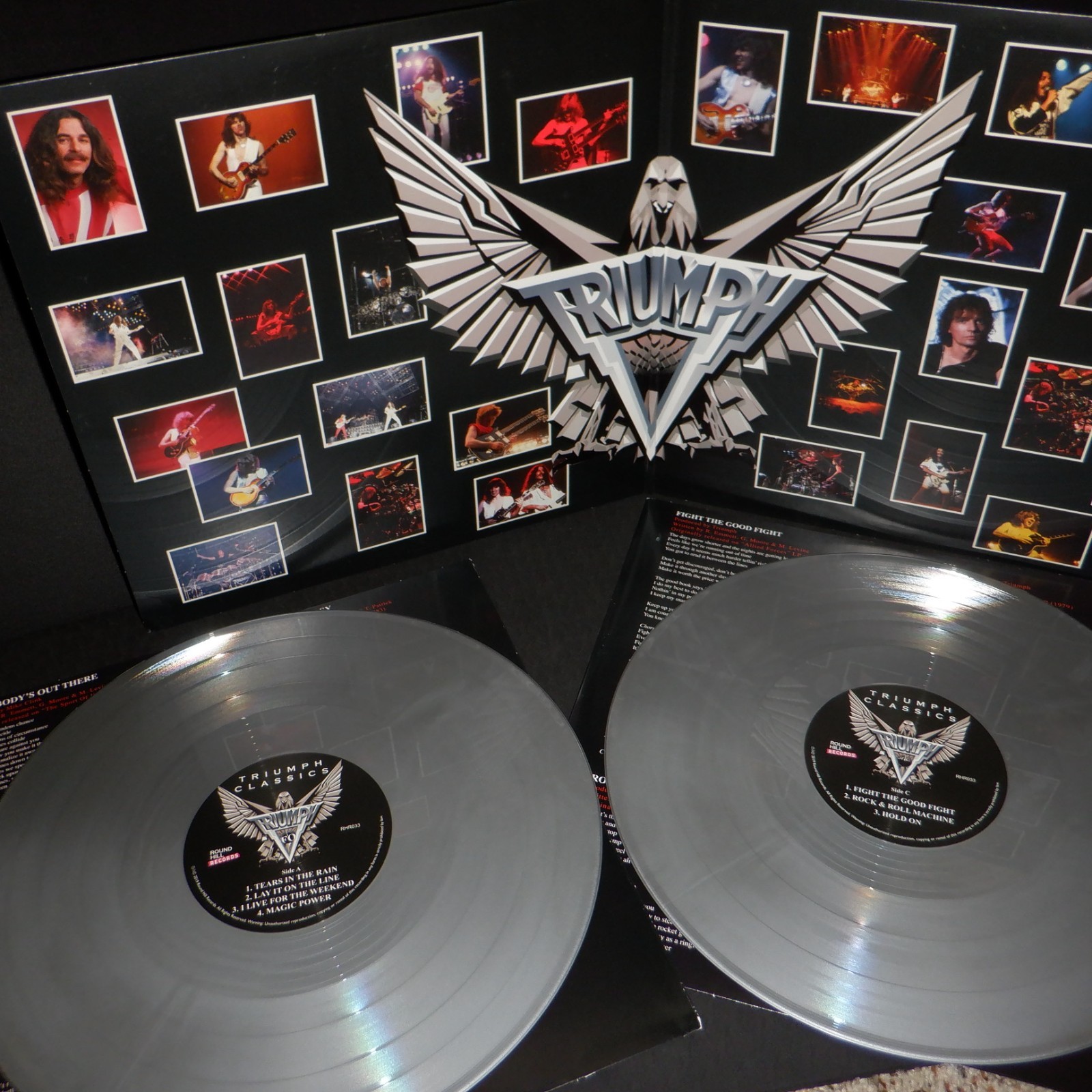 TRIUMPH vinyl LP CLASSICS 2LP 2019 Round Hill SILVER vinyl FREE NEW SLIPMAT!