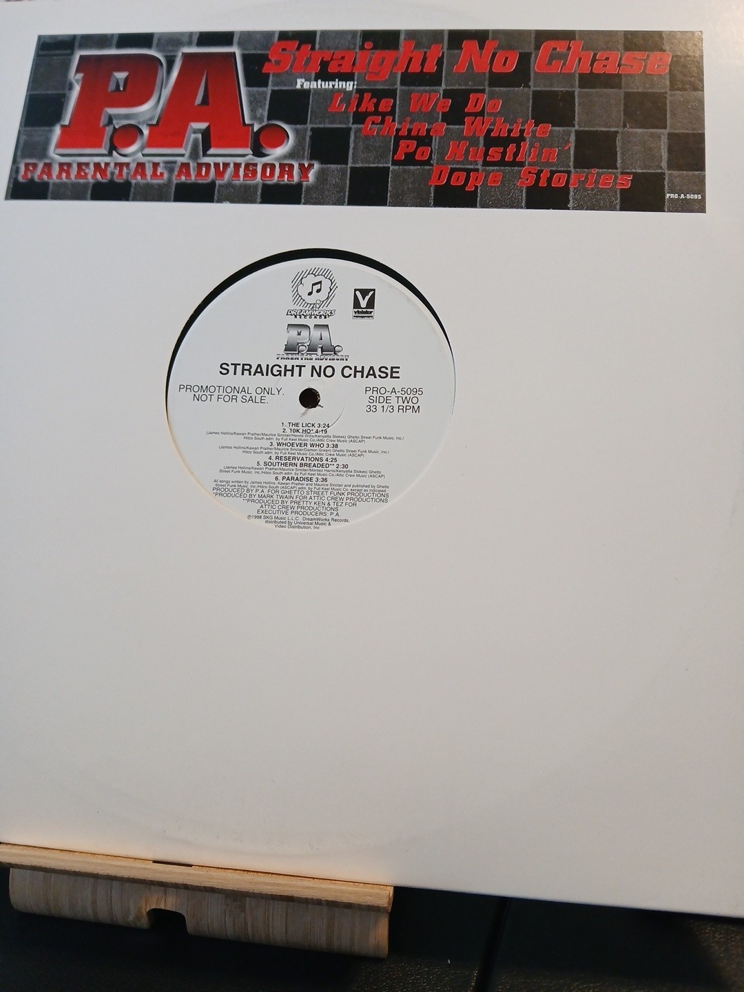 P.A. Parental Advisory Straight No Chase 1998 SKG Music Promo