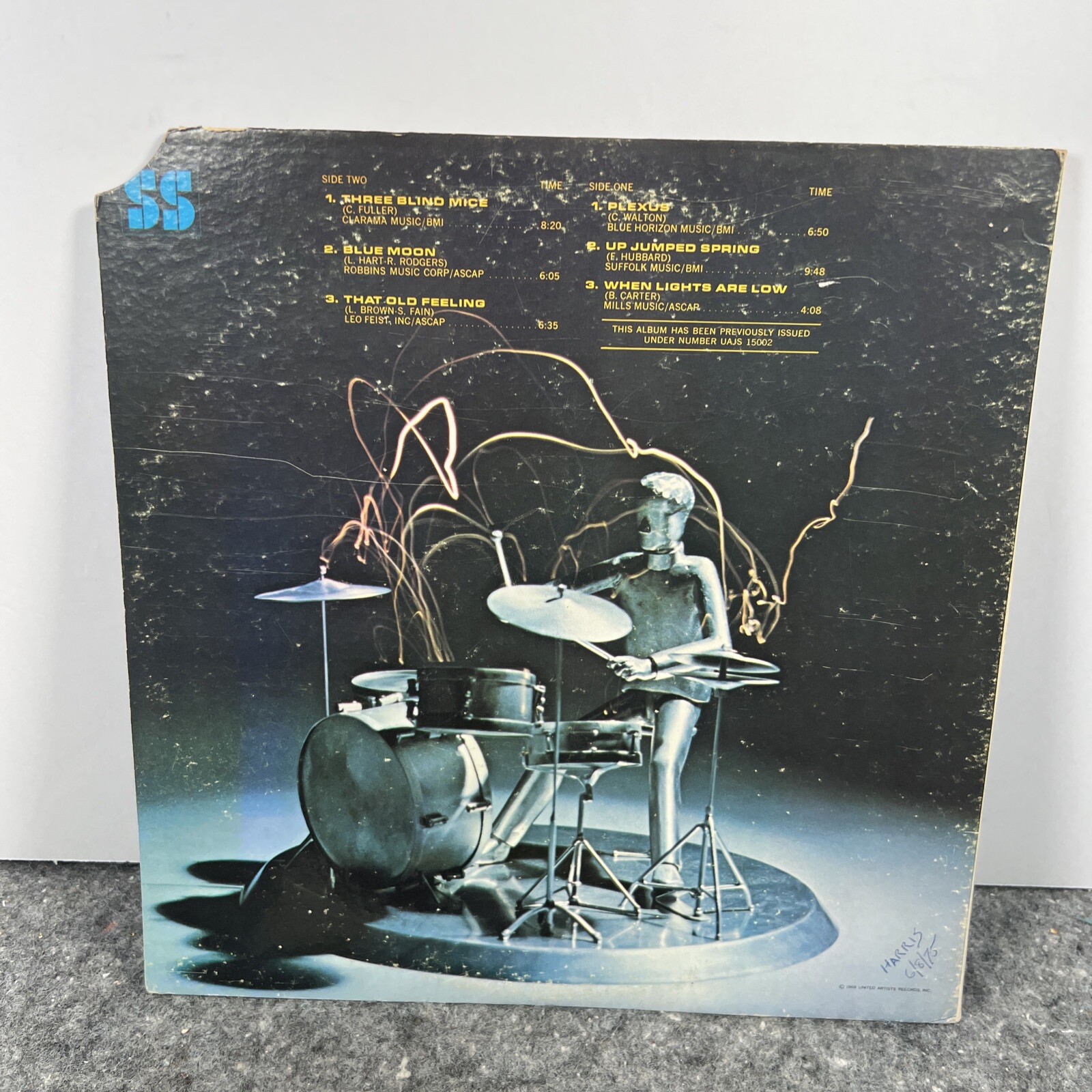 ART BLAKEY – 3 Blind Mice LP – Solid State – SS 18033 – VG to VG+/G+