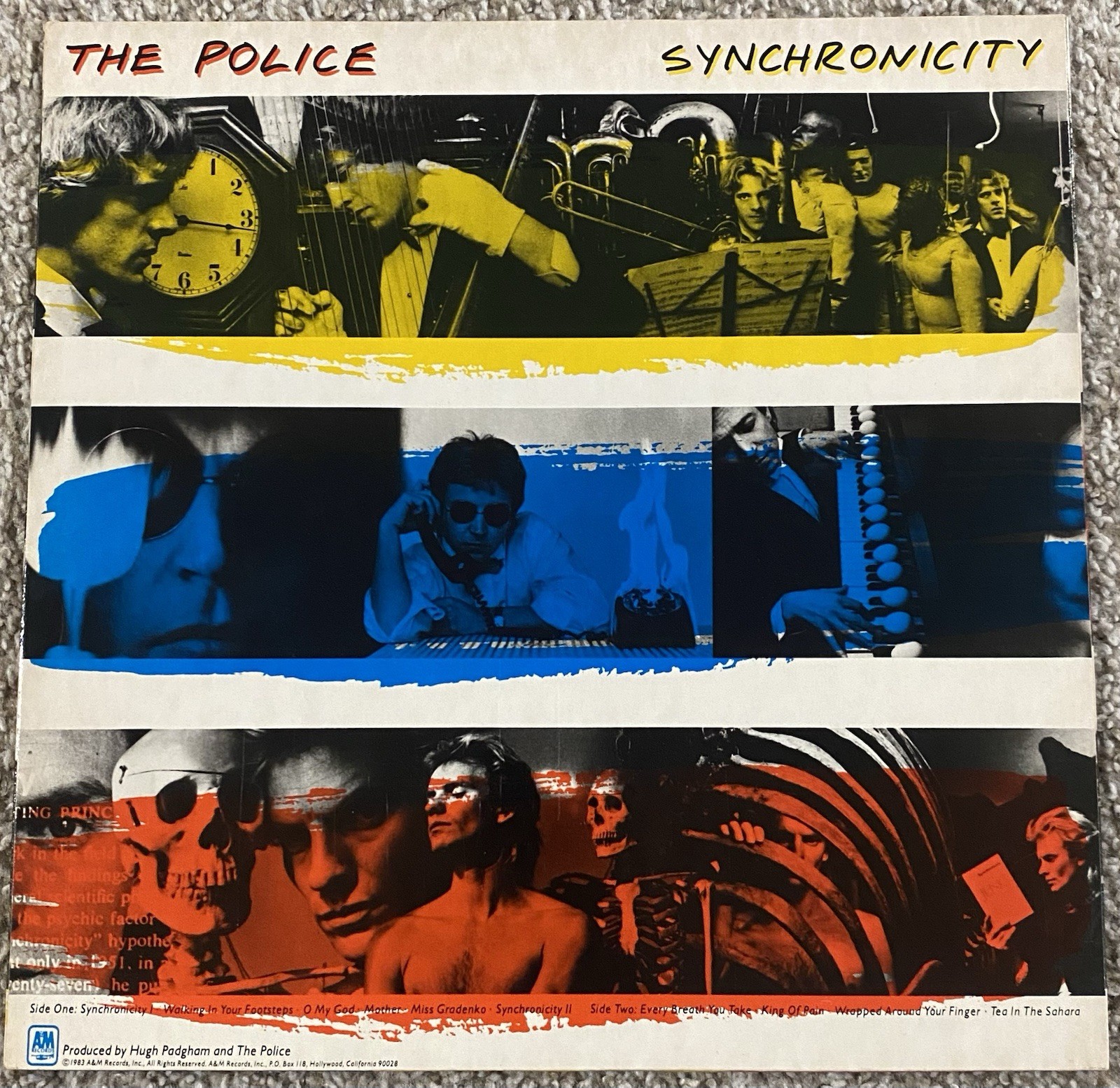 The Police- Synchronicity A&M Rec w/Org Insert +Free plastic slipcover