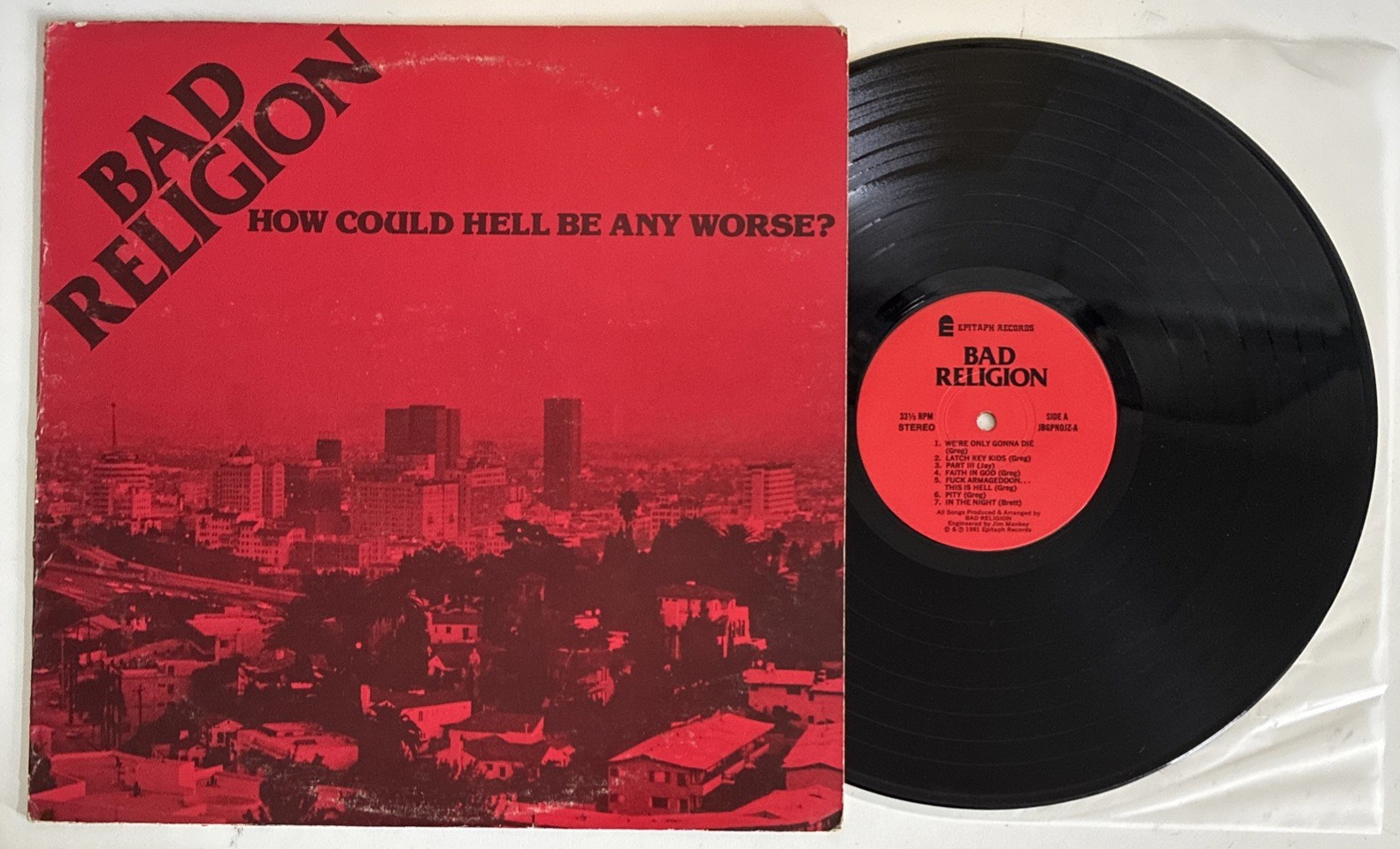BAD RELIGION How Could Hell Be Any Worse LP Epitaph— VG++ | OG 1982