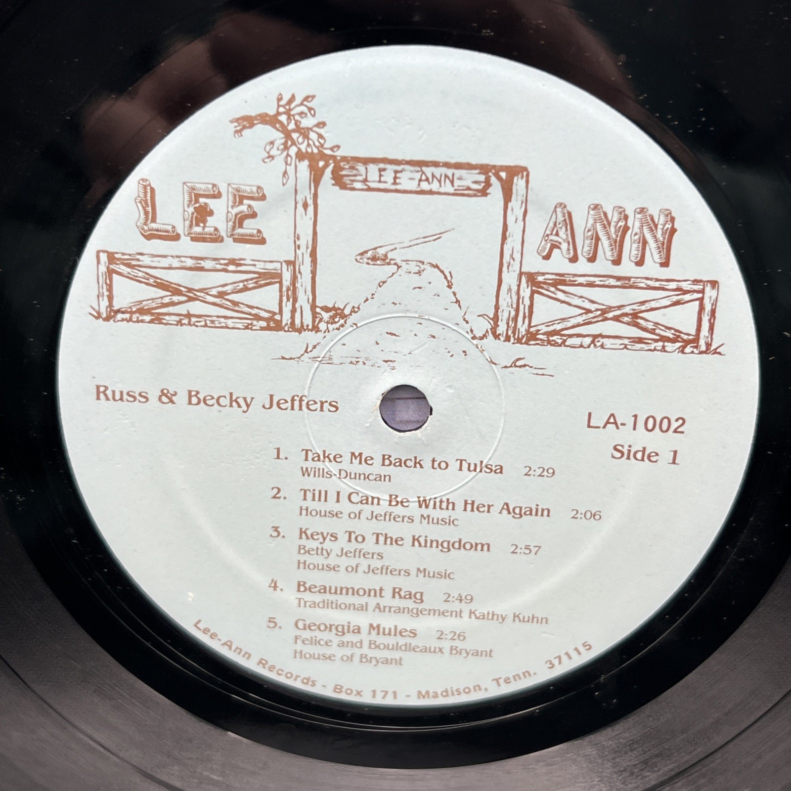 Russ & Becky Jeffers Band Opryland USA LA-1002 SIGNED Kathy Kuhn, Becky Jeffers