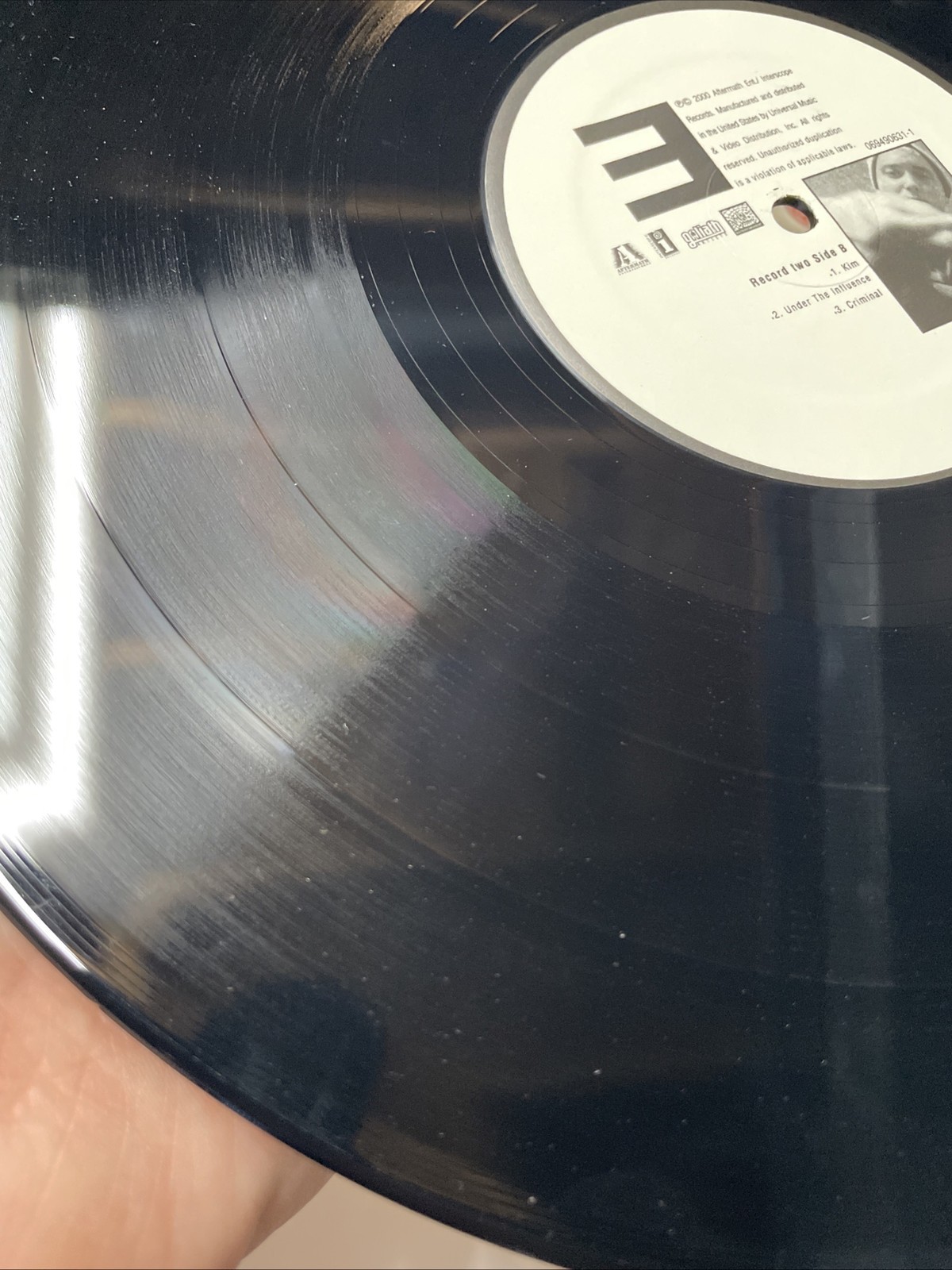 Eminem – The Marshall Mathers LP Inter Records 2000 Us With Engraving Rap Vinyl