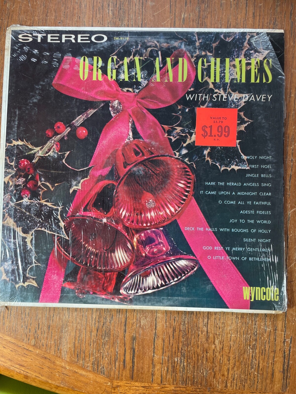 Steve Davey Organ and Chimes LP Wyncote SW-9119, US