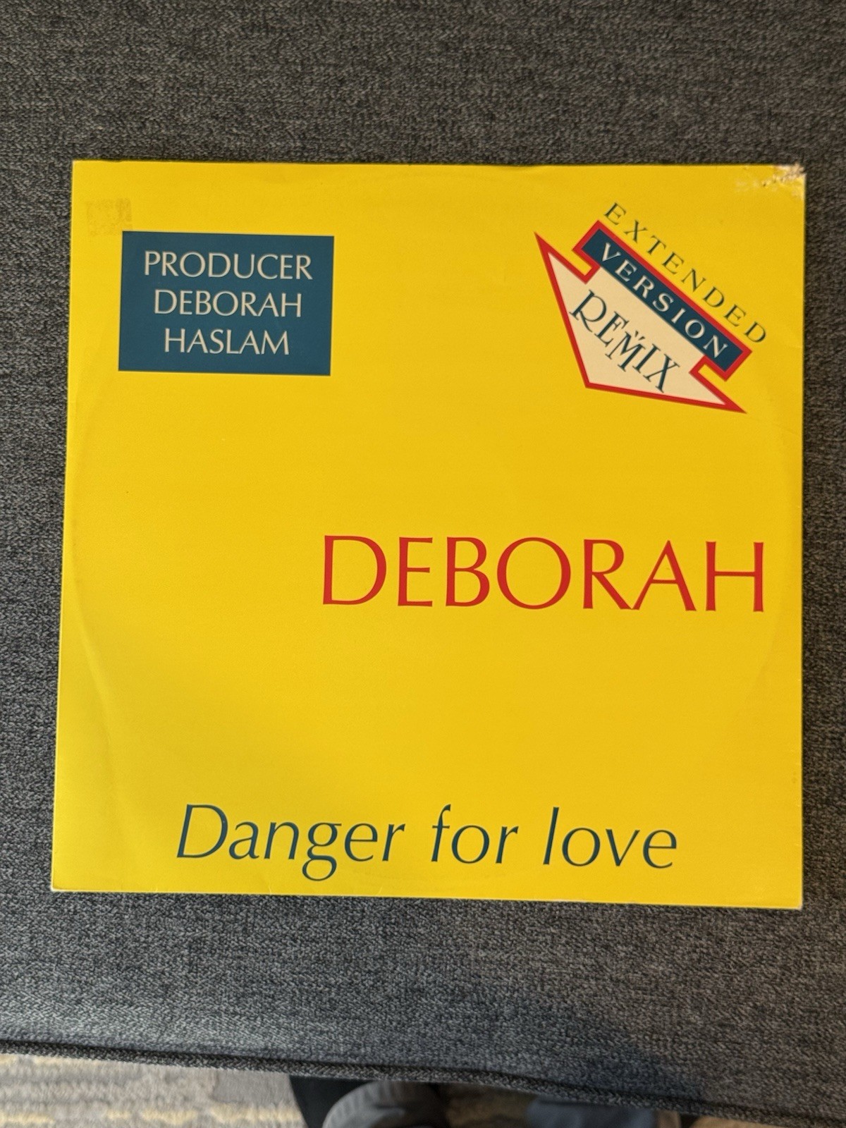 Italo Disco Deborah Haslam Danger For Love Remix 12” Single