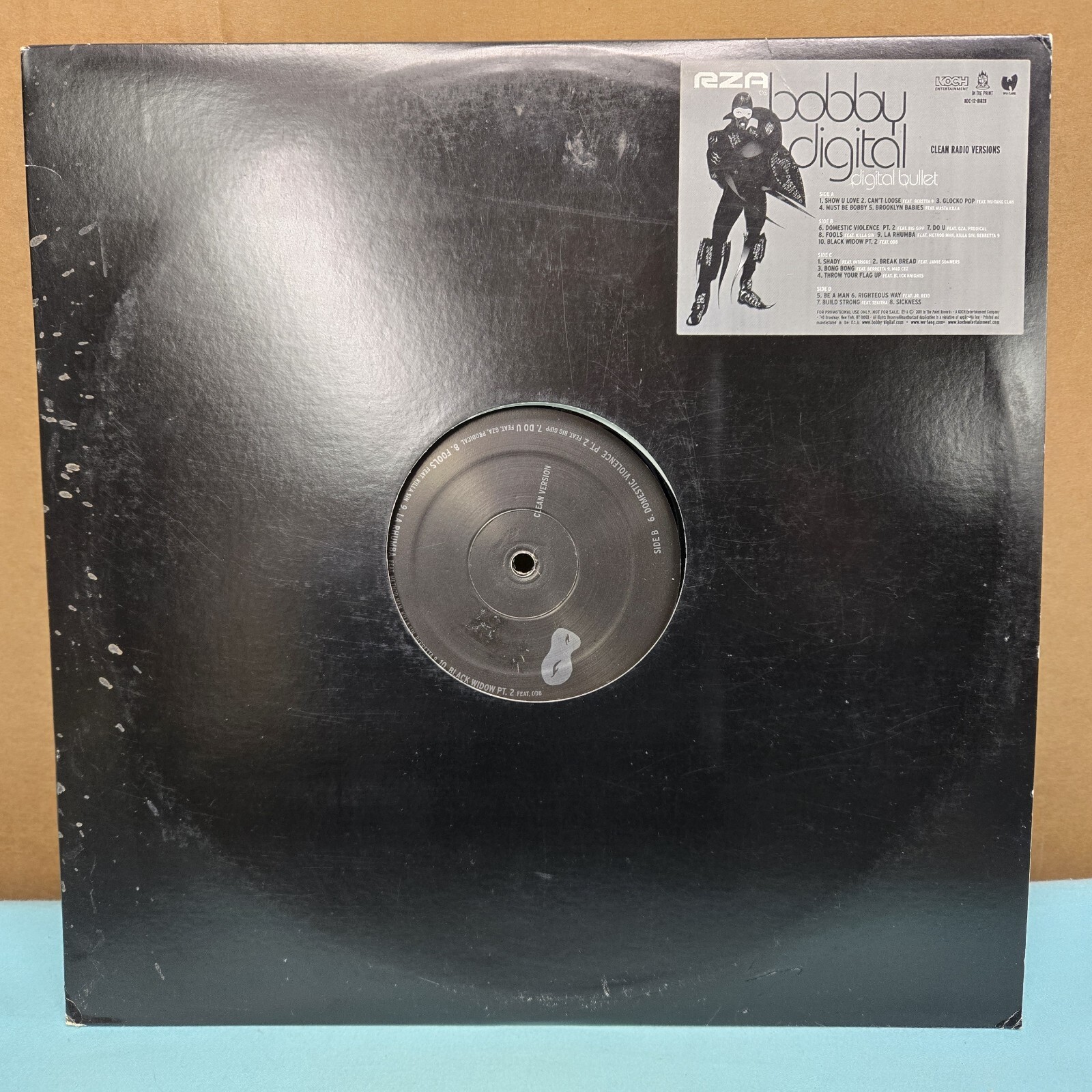 Original 2001 RZA As Bobby Digital “Digital Bullet” Double LP – Koch Records, NM