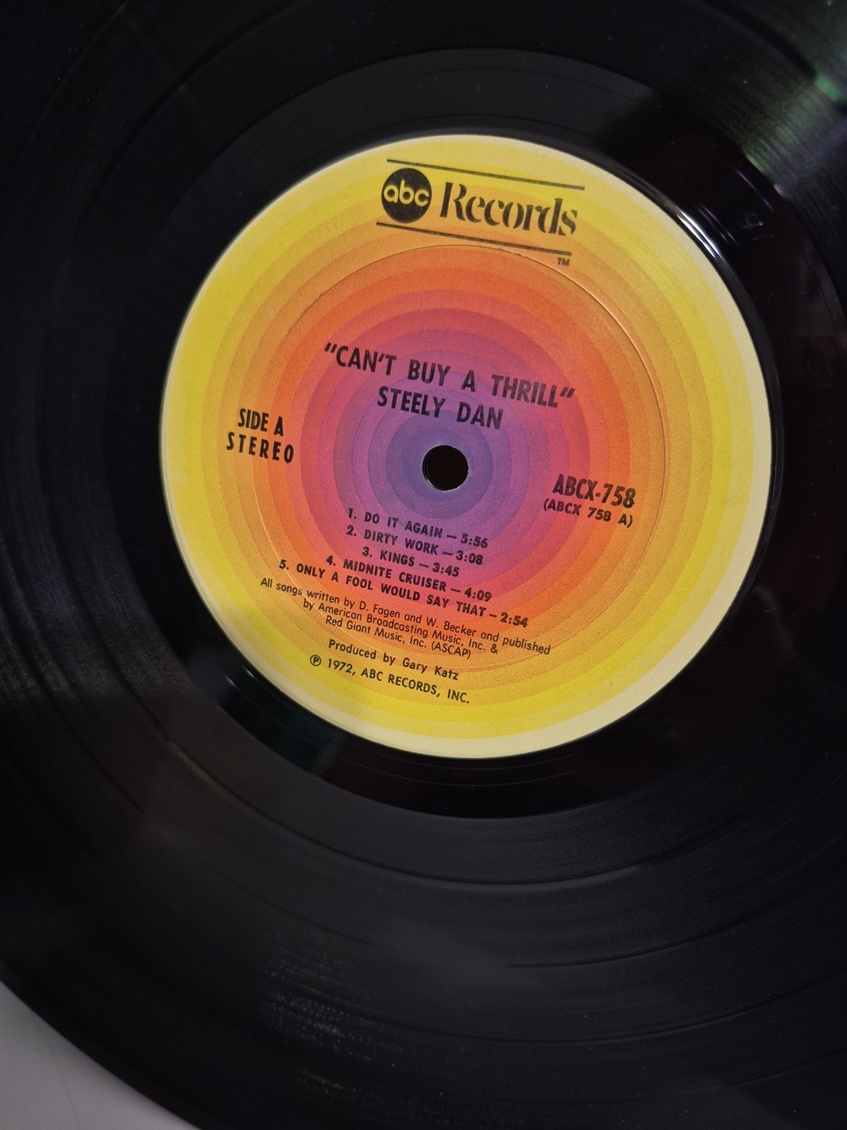 STEELY DAN CAN’T BUY A THRILL 1ST PRESS IN GOOD CONDITION ABCX 758 12″ RECORD