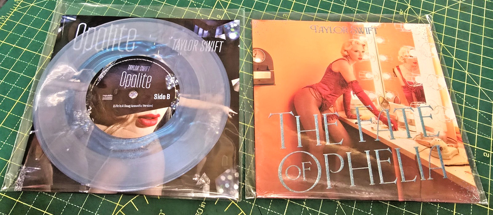 Taylor Swift 2 Singles Fate of Ophelia (Sealed) & Opalite (mint Un-played)
