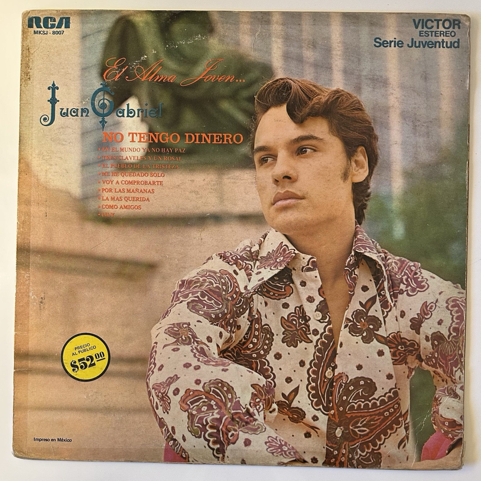 Juan Gabriel – El Alma Joven (1 x LP, No Tengo Dinero, 1971 MX, VG)