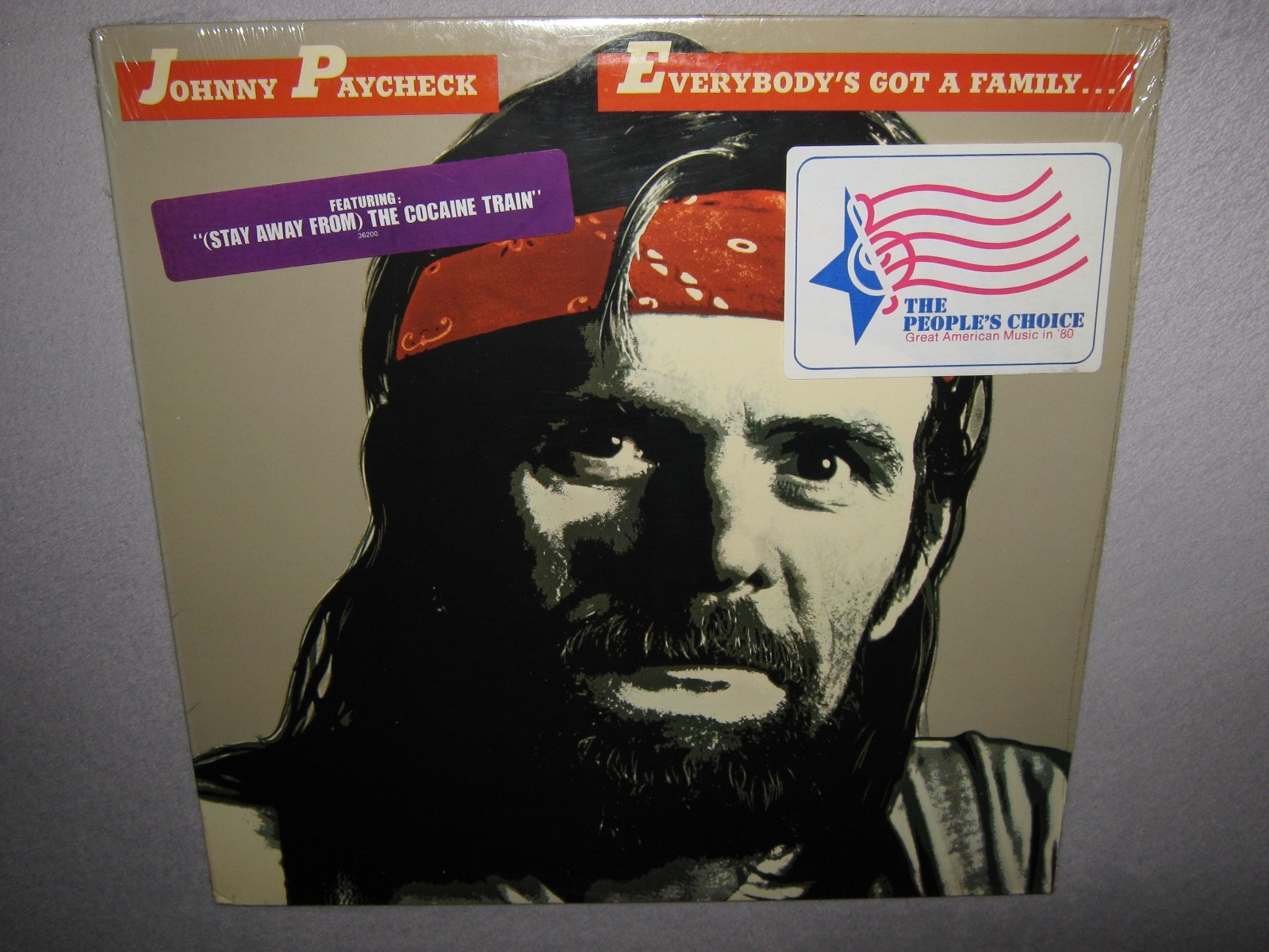 JOHNNY PAYCHECK Everybody’s Got A Family Meet Mine MINTY ORIG SEALED LP Hit 1979