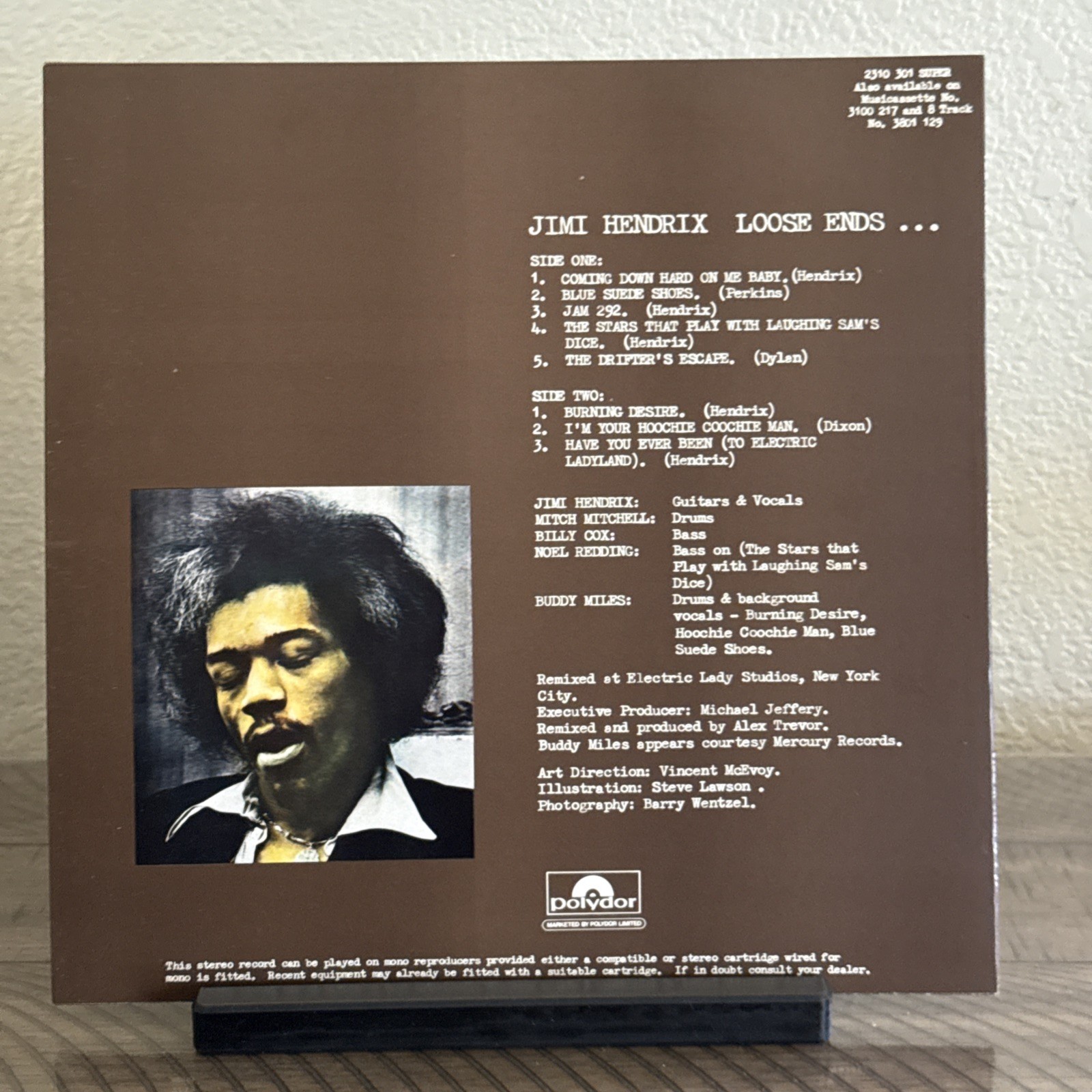 Jimi Hendrix Loose Ends Vinyl LP Polydor 2310 301 Import Rare 1974