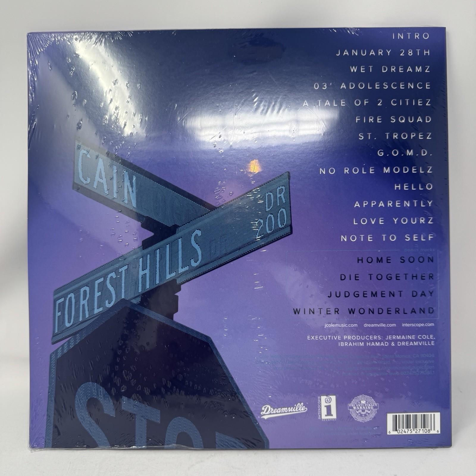J. Cole – 2014 Forest Hills Drive – 🔵 Light Blue Marble 2LP Vinyl Limited – New