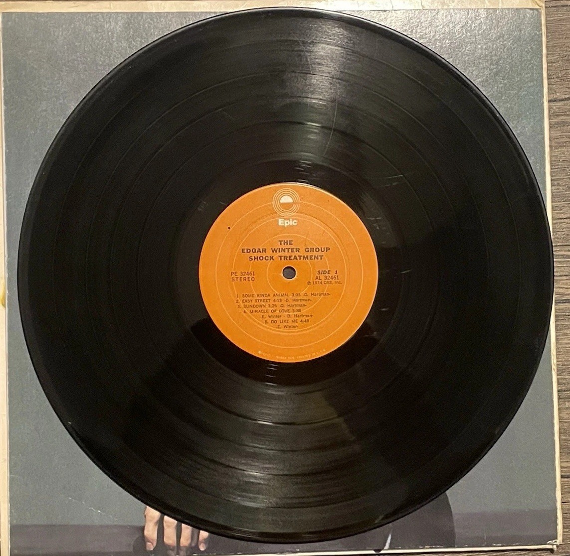 THE EDGAR WINTER GROUP SHOCK TREATMENT EPIC (VG) PE-32461 LP VINYL RECORD