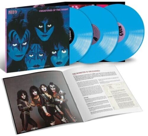 KISS – CREATURES OF THE NIGHT 40TH ANNIVERSARY 3LP BLUE VINYL IMPORT