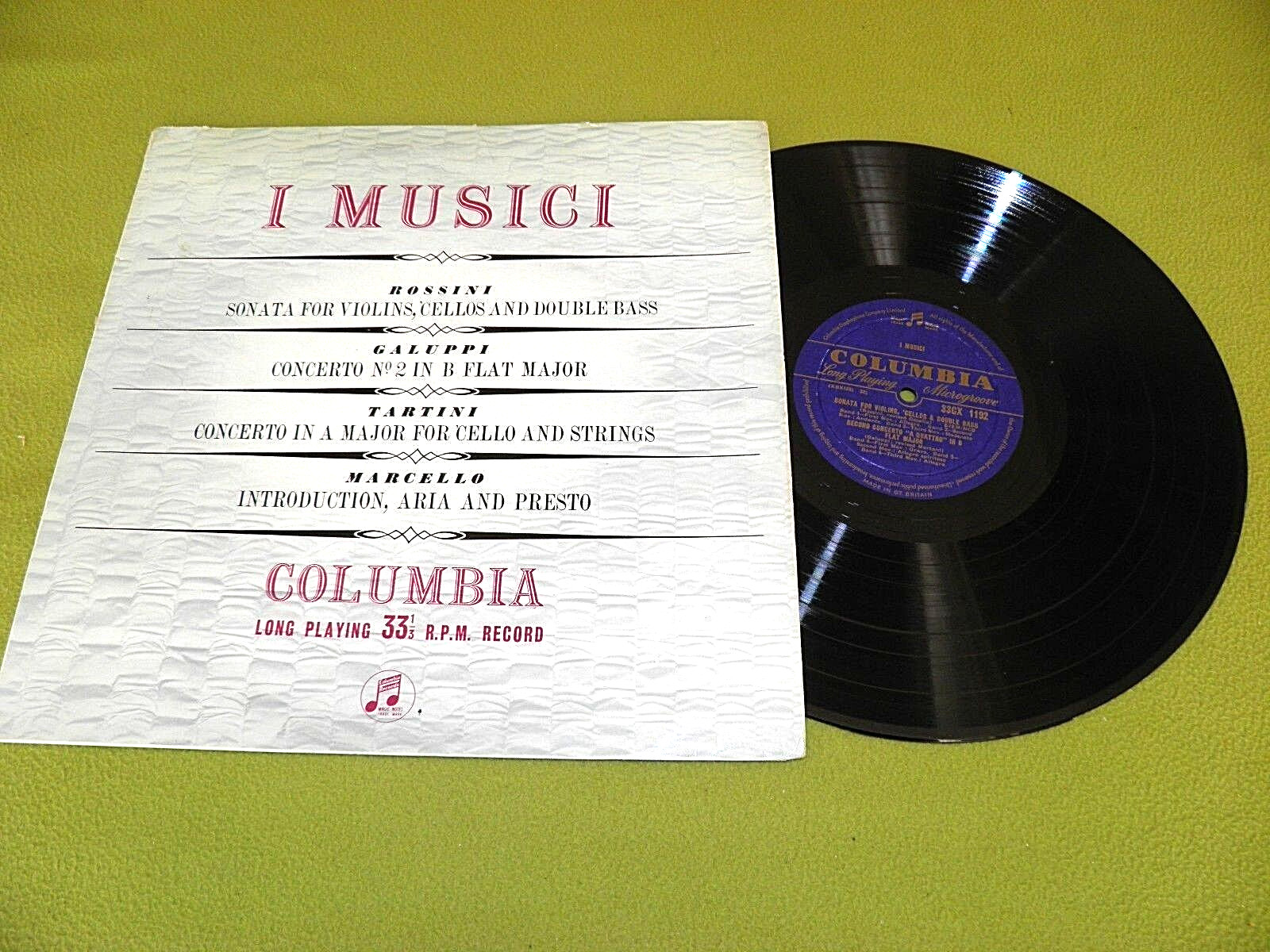 I Musici – Sonata For Violins Cellos Double Bass – 1959 ED1 Columbia 33CX 1192