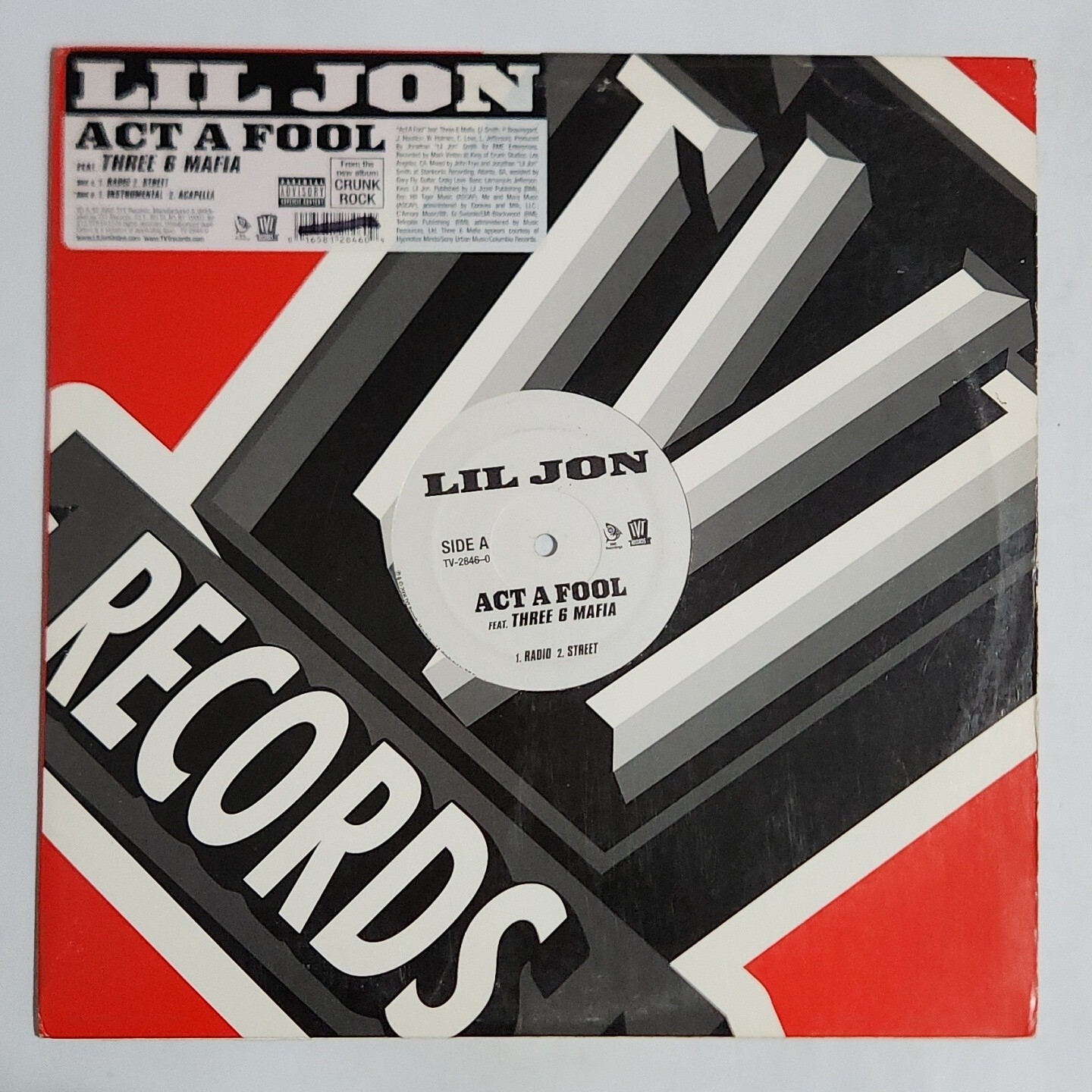 LIL JON – ‘Act A Fool’ Rap/Hip-Hop 12″ Vinyl Single Record 2006 U.S. PRESSING