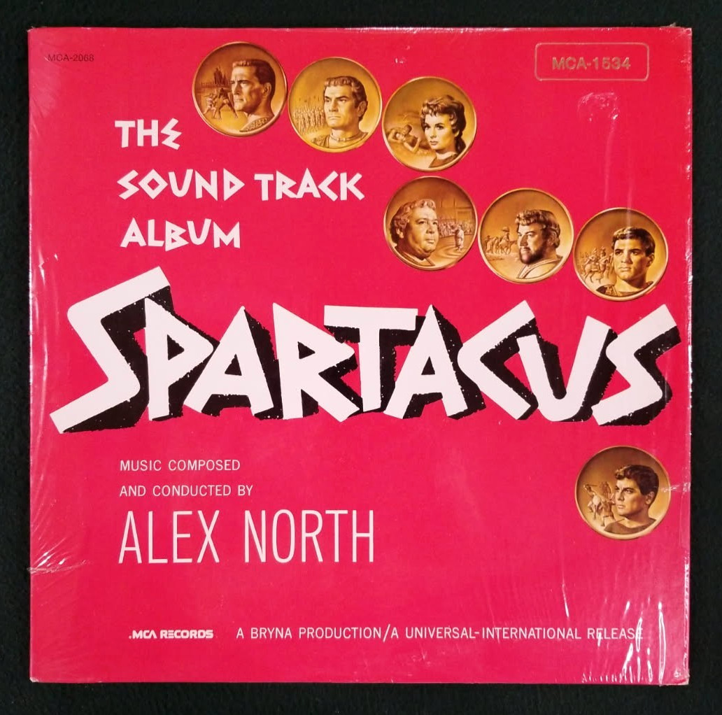 Spartacus The Sound Track Album Gatefold LP Alex North MCA-1534 1980 In Shrink