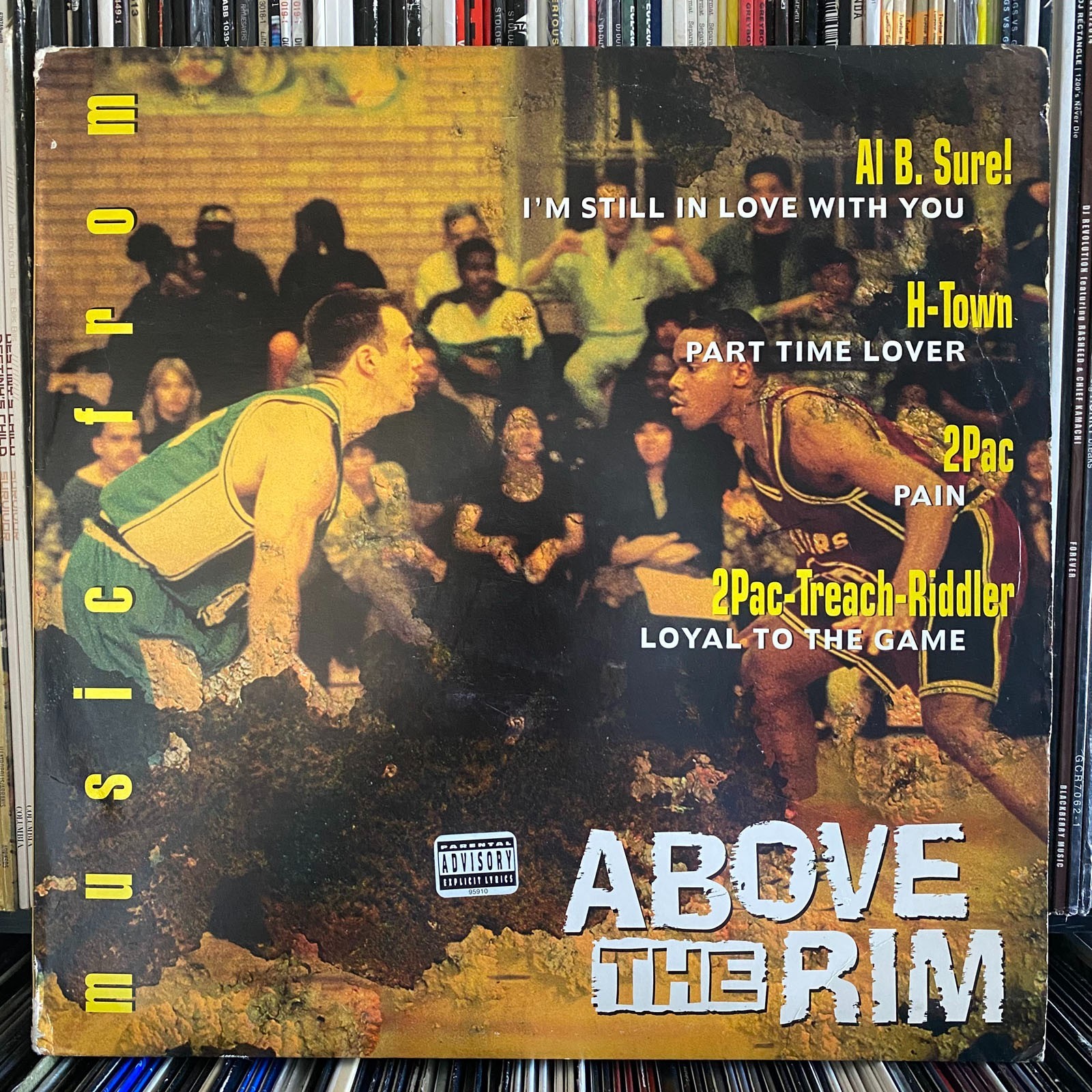 ABOVE THE RIM SOUNDTRACK (VINYL EP) 1994!! RARE!! 2PAC + TREACH + AL B. SURE!
