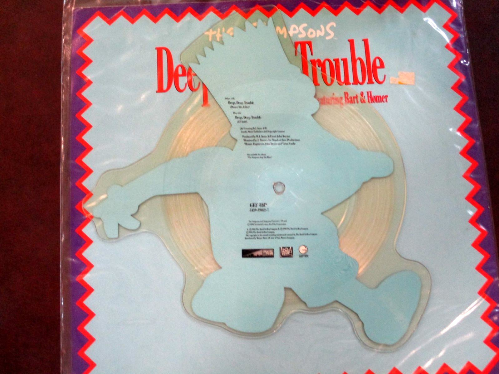 THE SIMPSONS Deep Deep Trouble – Vinyl SHAPED PICTURE DISC