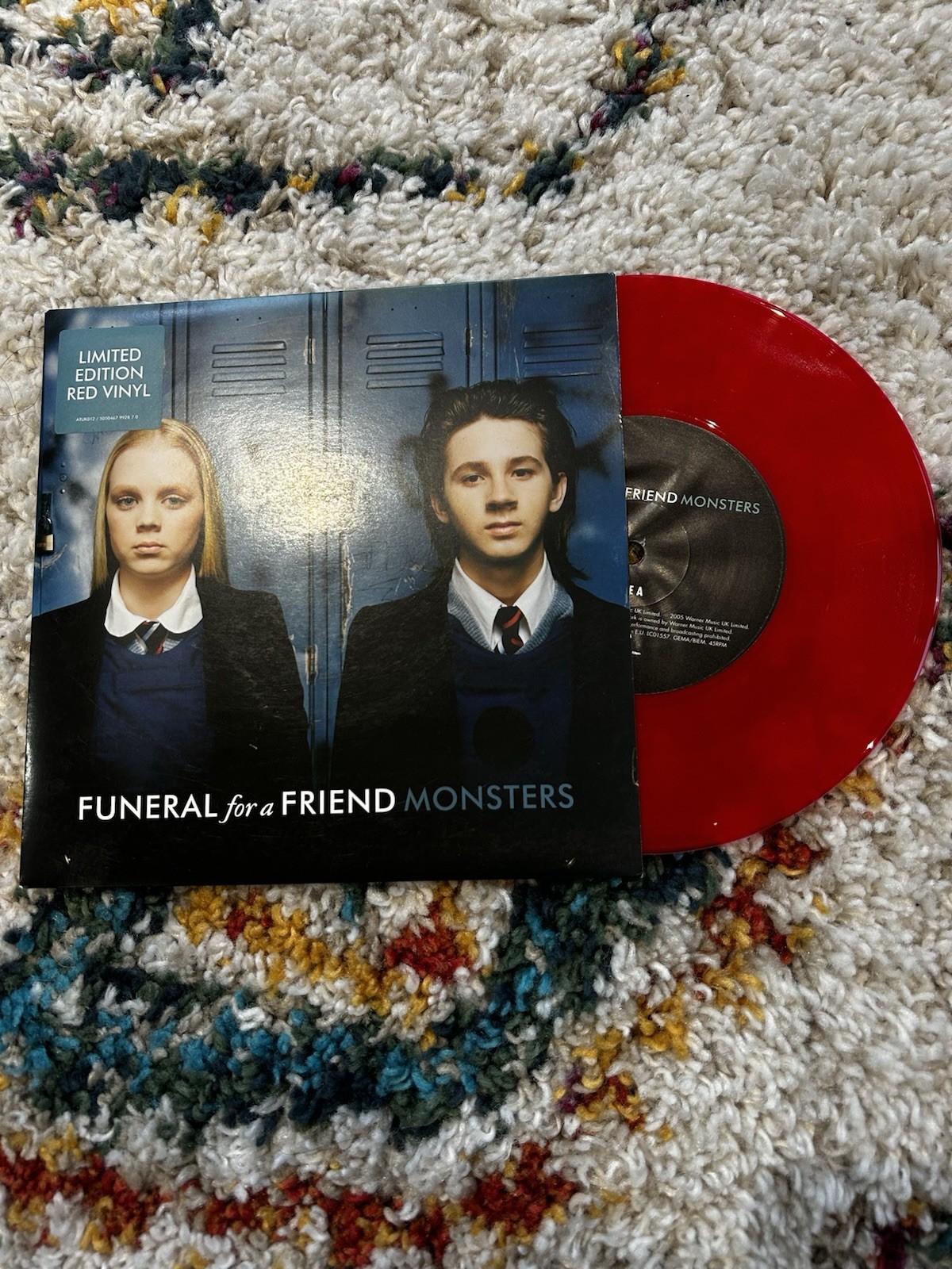 Funeral For A Friend – Monsters – 7″ red vinyl in picture sleeve – Mint New