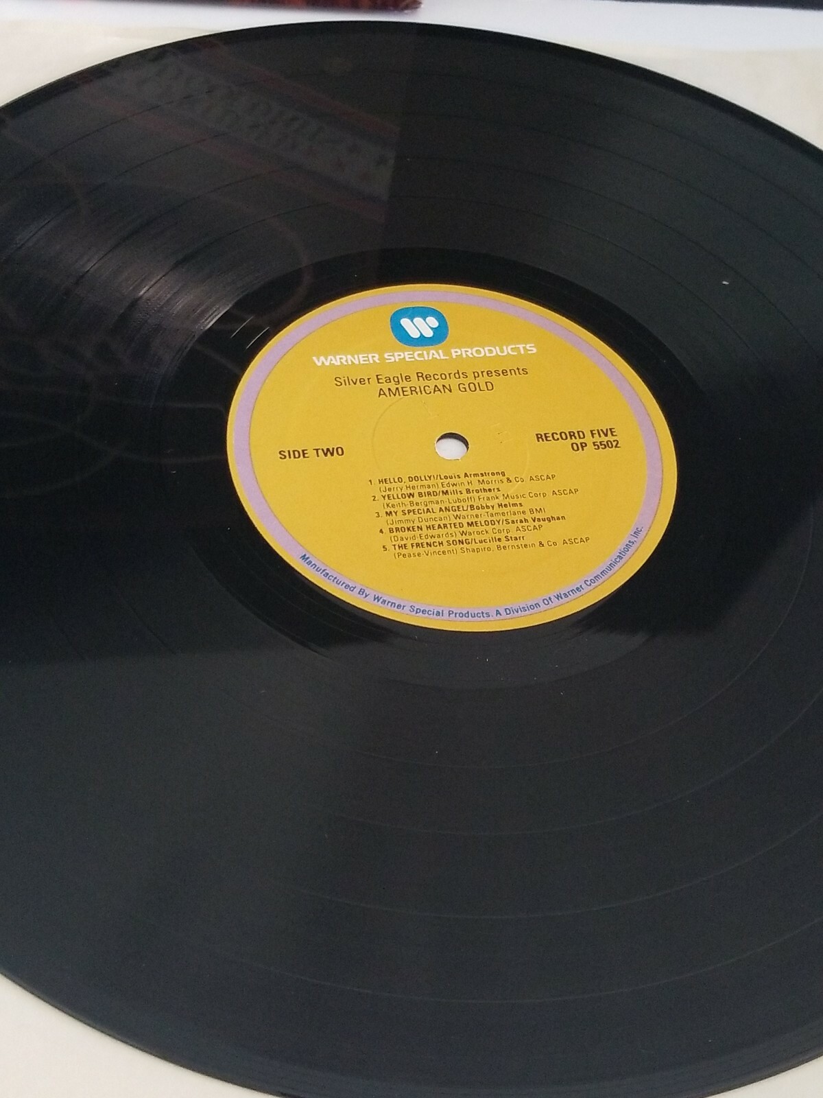AMERICAN GOLD 52 CERTIFIED SOLID GOLD HITS SET OF 5 LP VINYL EXCELLENT TESTED