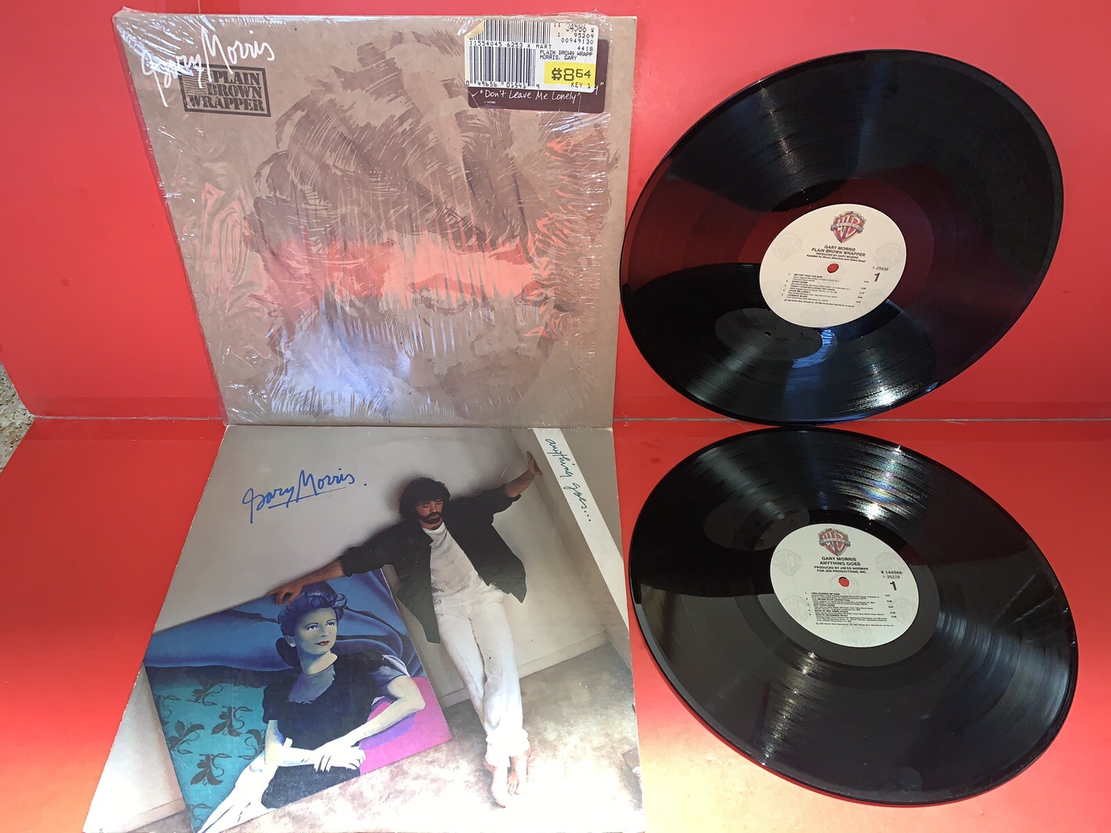 Lot of 2 Gary Morris LP’s – Plain Paper Bag & Anything Goes