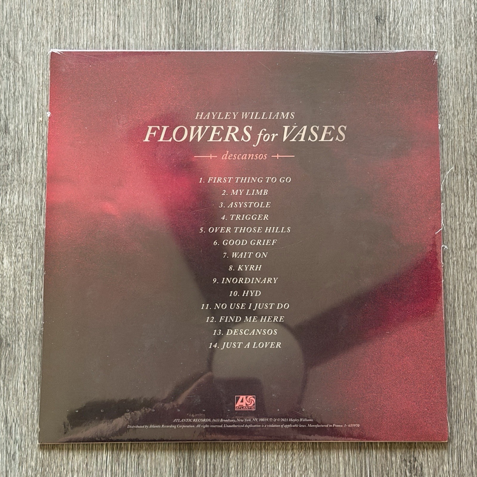 NEW Hayley Williams FLOWERS for VASES / Descansos Pink Smoke Colored Vinyl LP