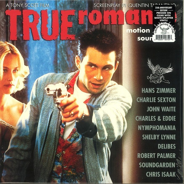 TRUE ROMANCE – OST – LP – CLEAR WITH WHITE SPLATTER VINYL – LE OF 1700 – NEW!