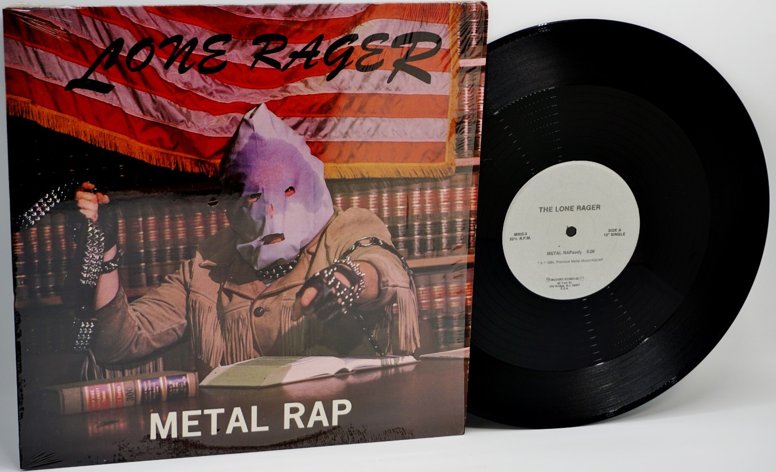 The Lone Rager ♫ Metal Rap ♫ Rare 1984 Megaforce Records Single Shrink NM Vinyl