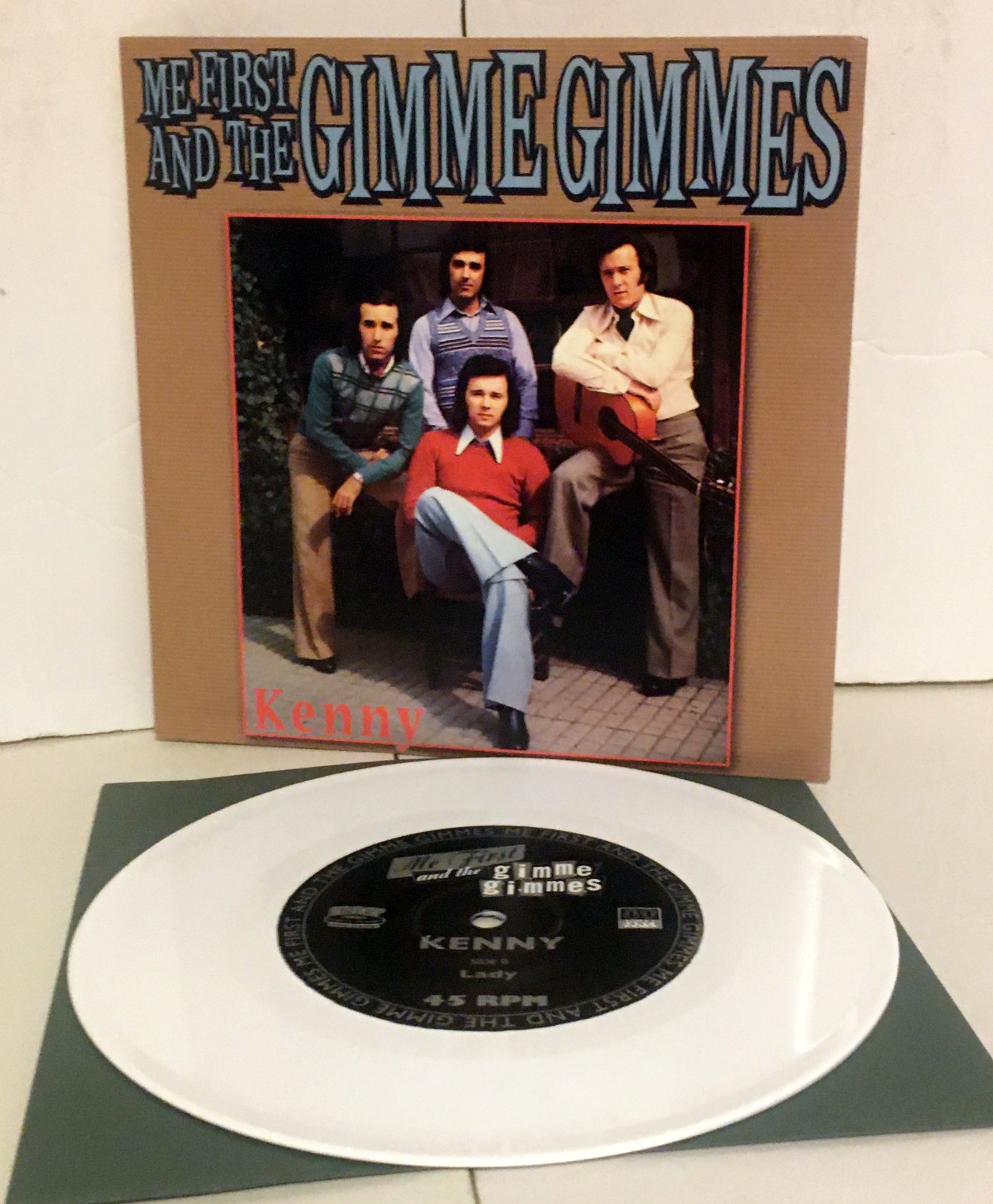 ME FIRST and The GIMME GIMMES kenny She believes/Lady 7″ WHITE Vinyl Record nofx