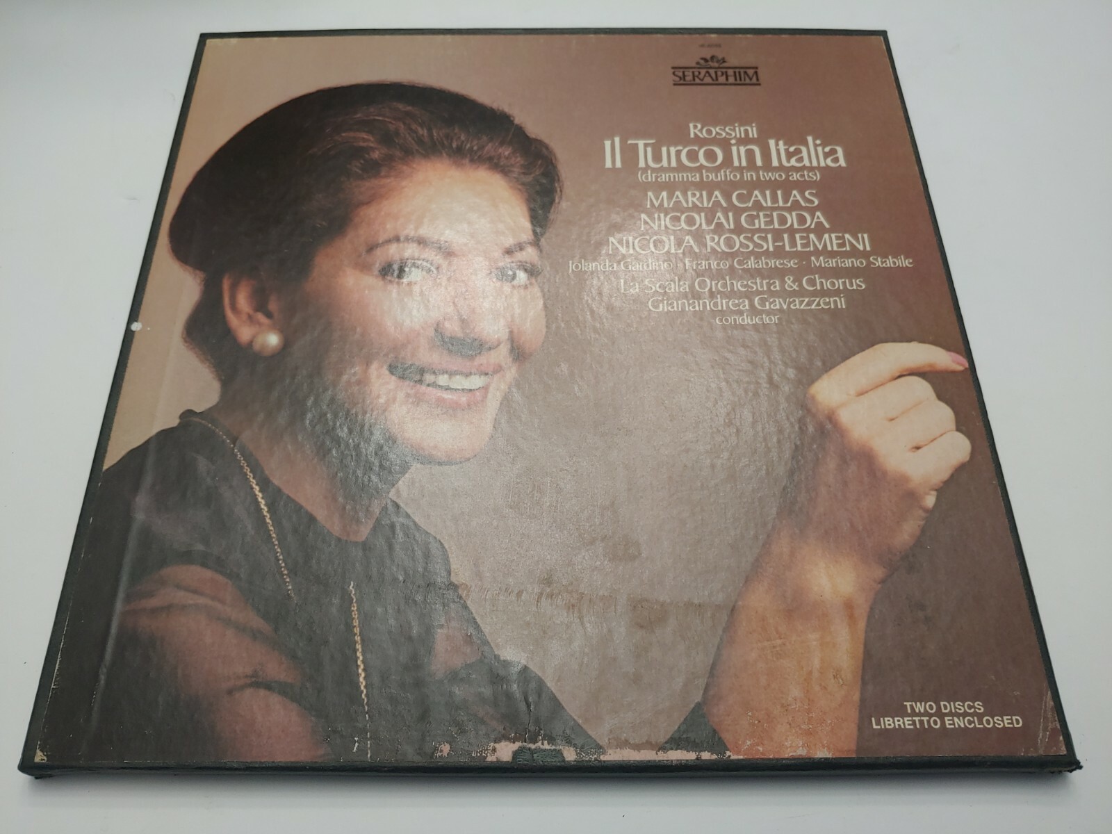 2LP Vinyl Record BOX SET Rossini IL Turco in Italia Stereo Callas Gedda Seraphim
