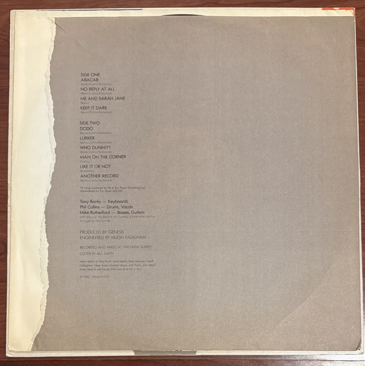 Genesis – Abacab – 1981 Atlantic Vinyl LP – ATL-19313